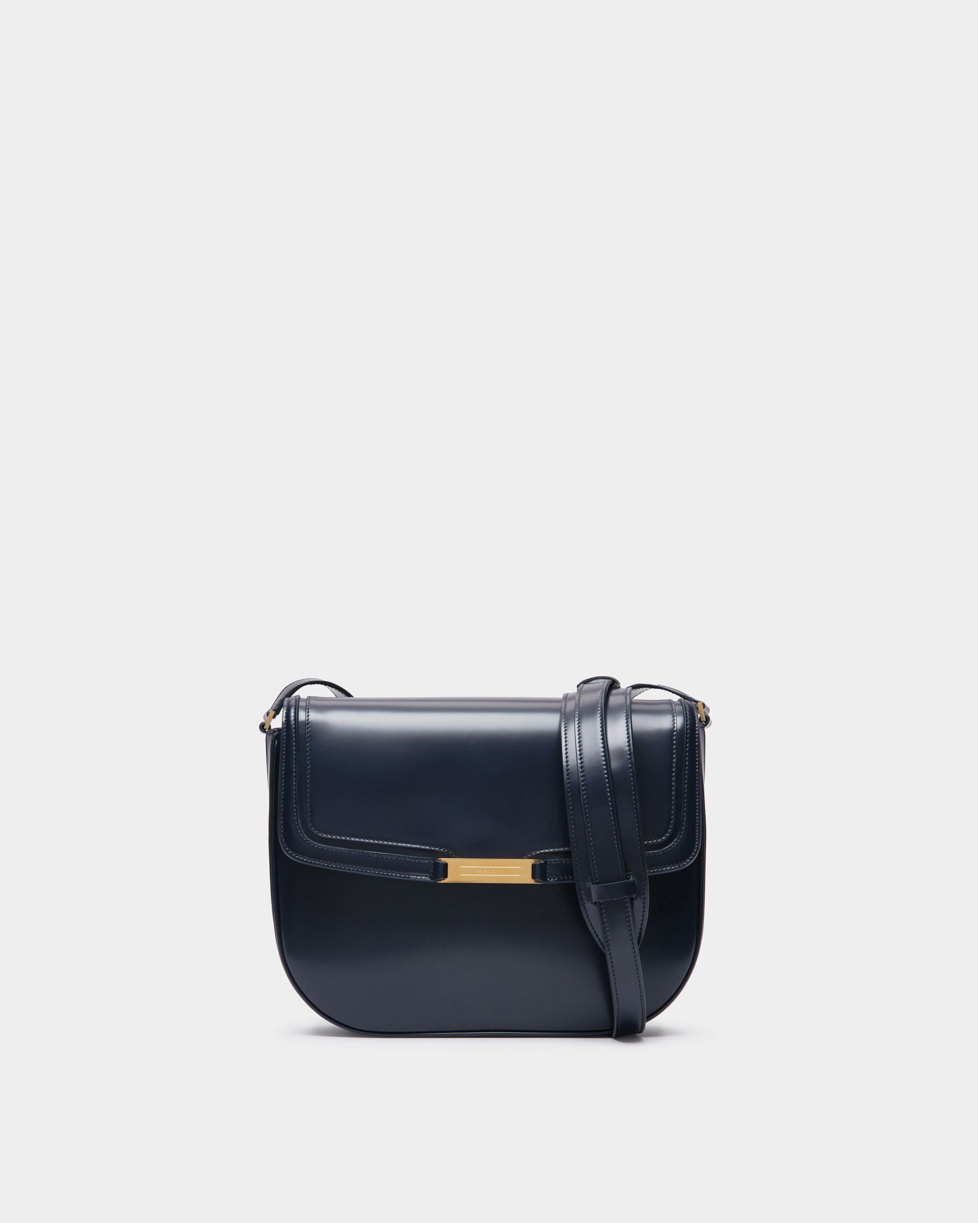 Borsa A Tracolla Deco In Pelle Spazzolata Navy Blue - Uomo - Bally - 01