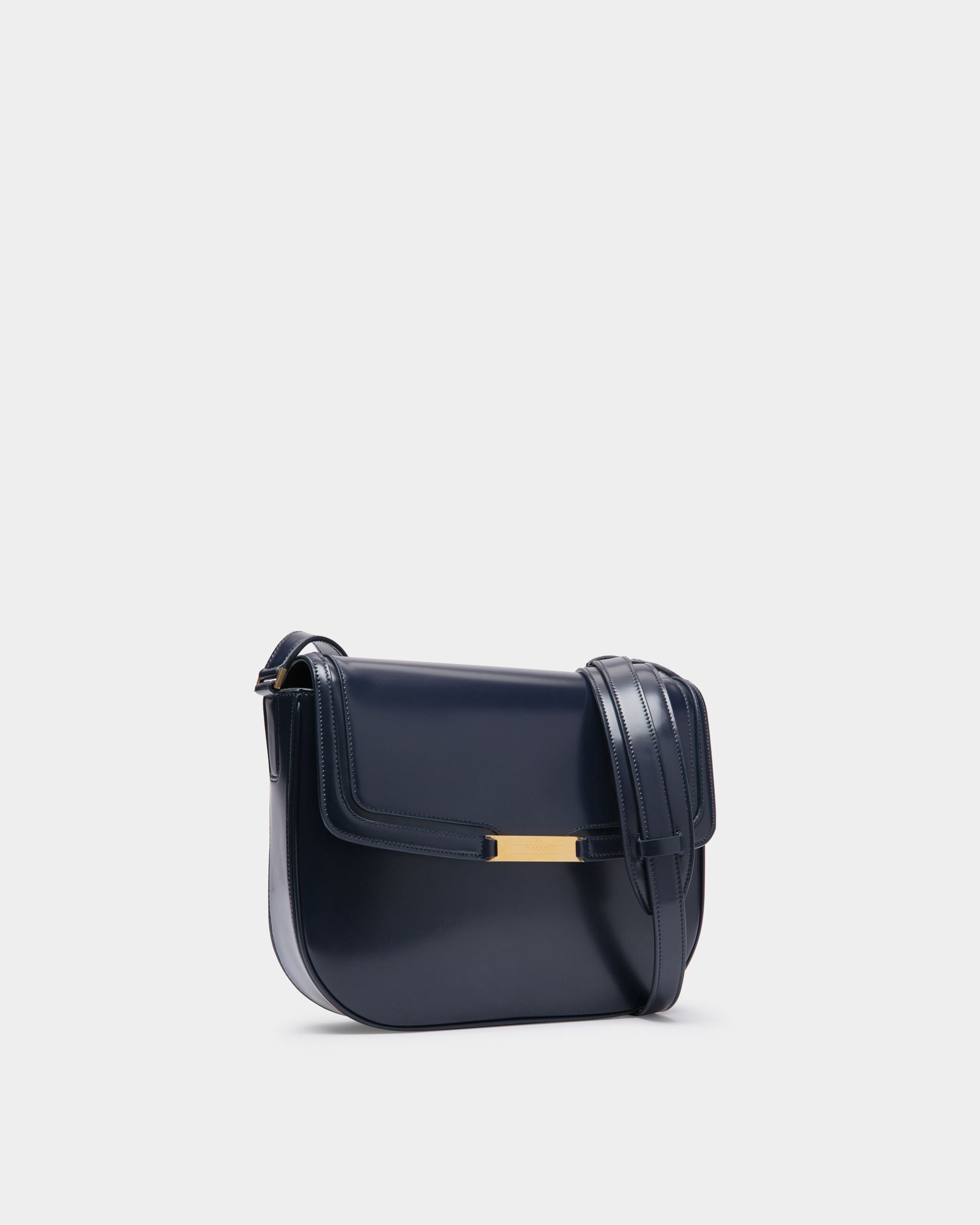 Borsa A Tracolla Deco In Pelle Spazzolata Navy Blue - Uomo - Bally - 04