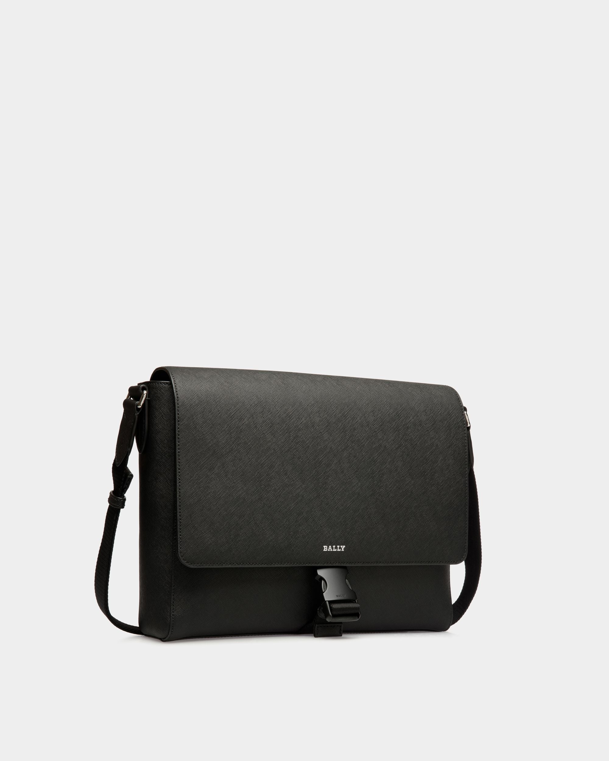 Messenger Bag In Black Bovine Split - Uomo - Bally - 03