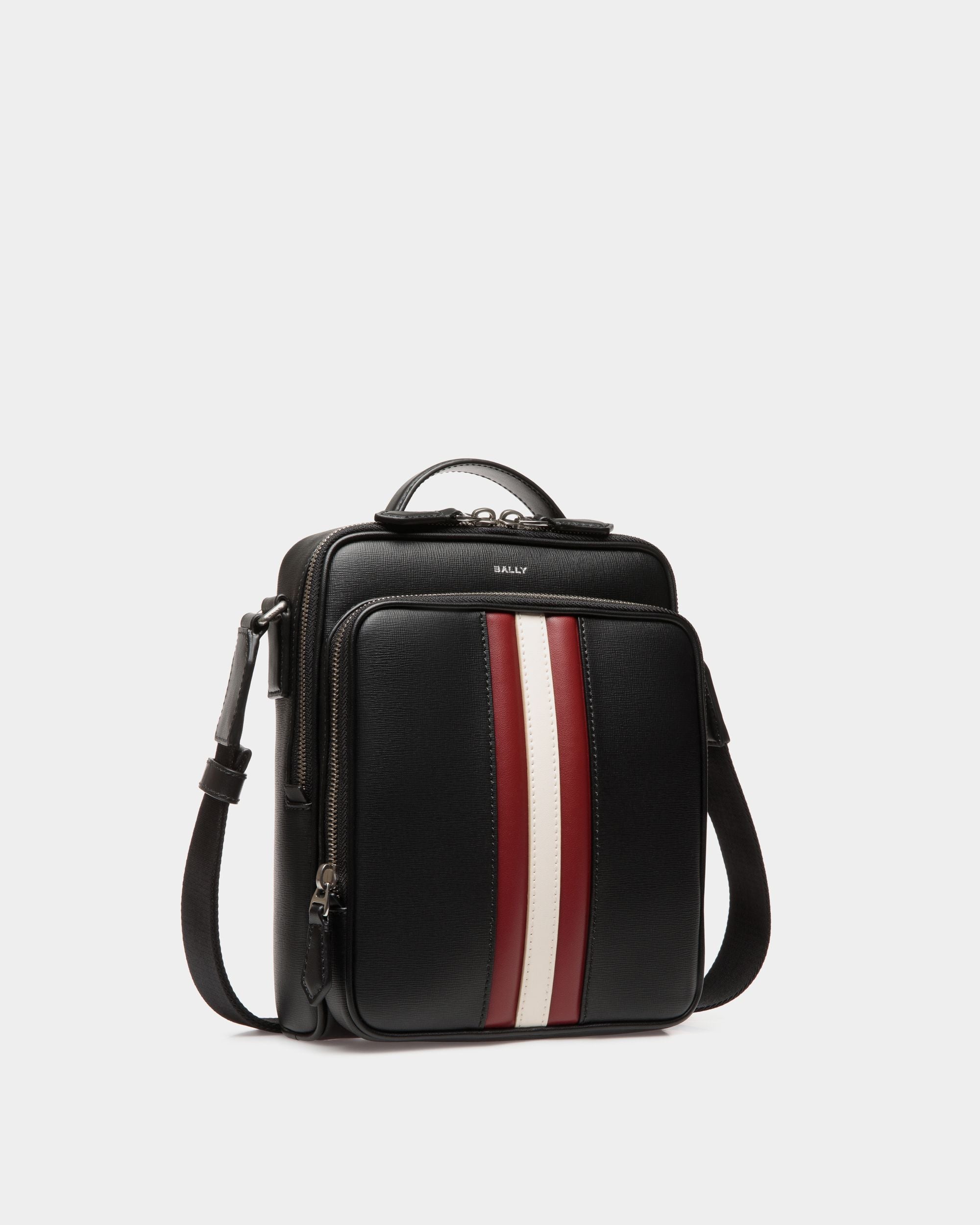Borsa A Tracolla Mythos In Pelle Riciclata Nera - Uomo - Bally - 03