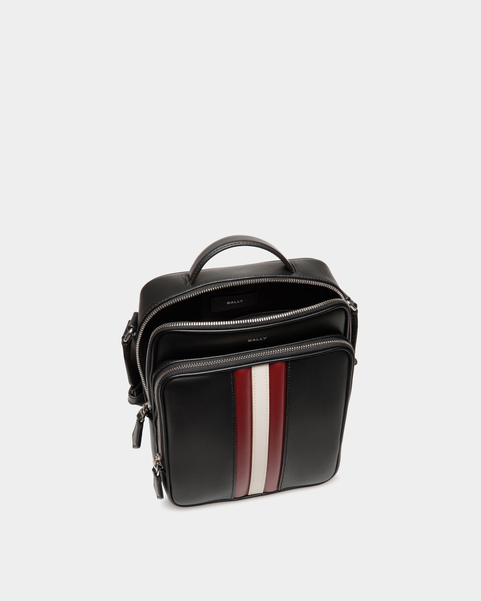 Borsa A Tracolla Mythos In Pelle Riciclata Nera - Uomo - Bally - 04