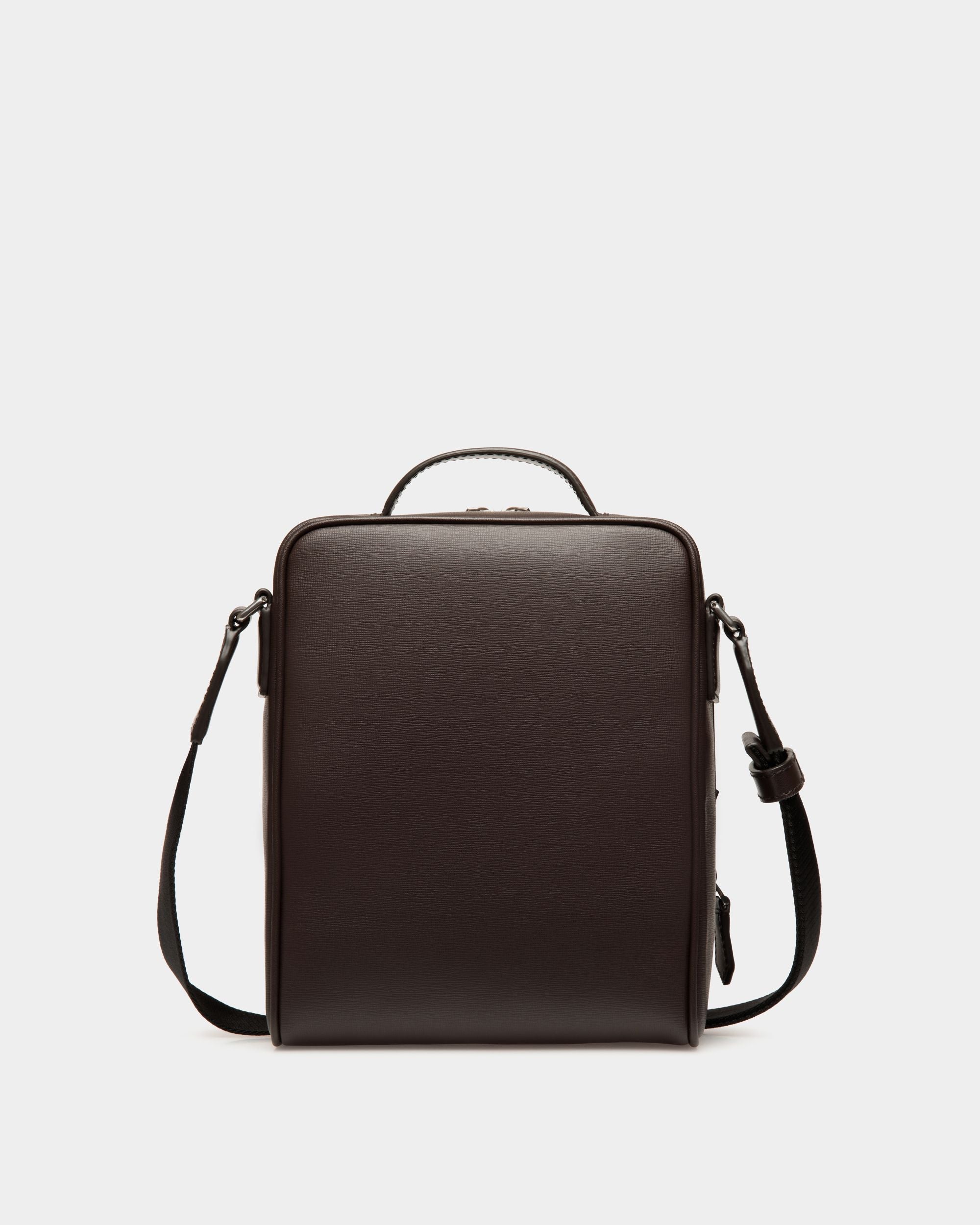 Borsa A Tracolla Mythos In Pelle Riciclata Color Ebano - Uomo - Bally - 02