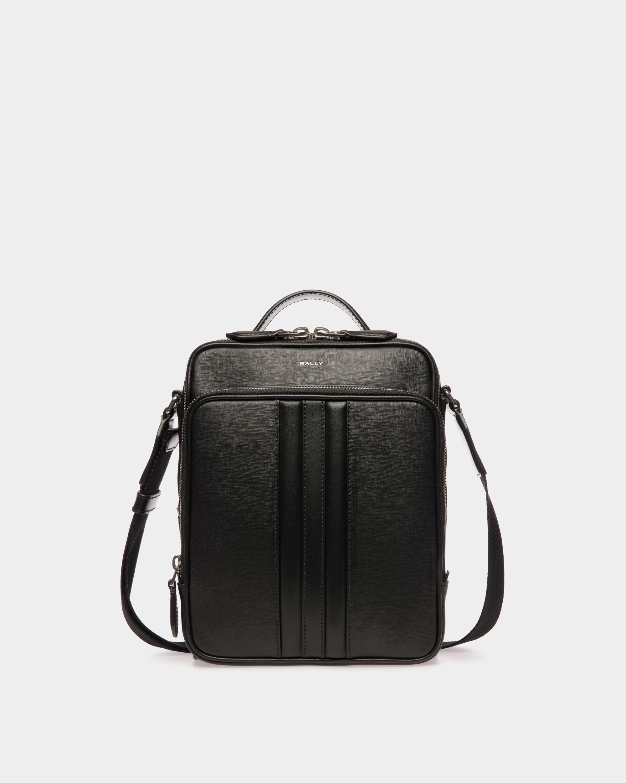Borsa A Tracolla Mythos In Pelle Riciclata Nera - Uomo - Bally - 01