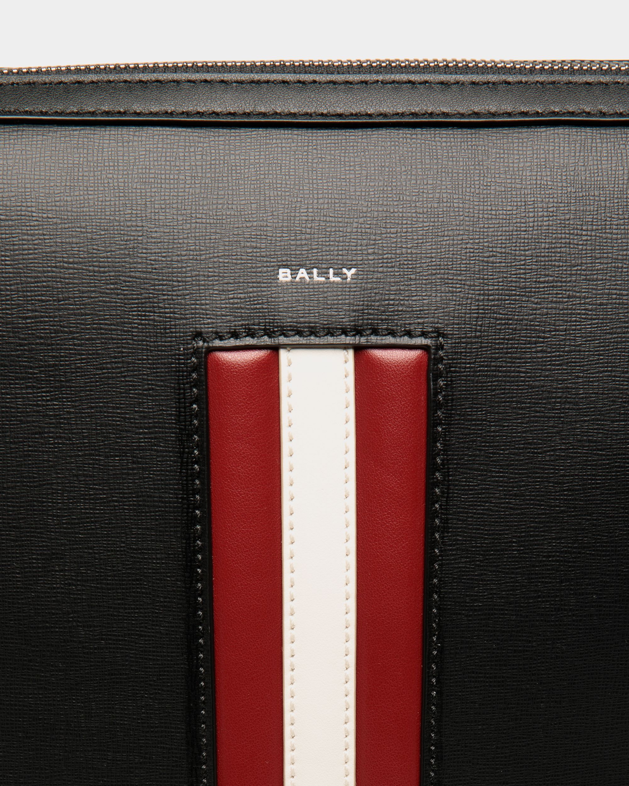 Borsa A Tracolla Mythos In Pelle Riciclata Nera - Uomo - Bally - 04