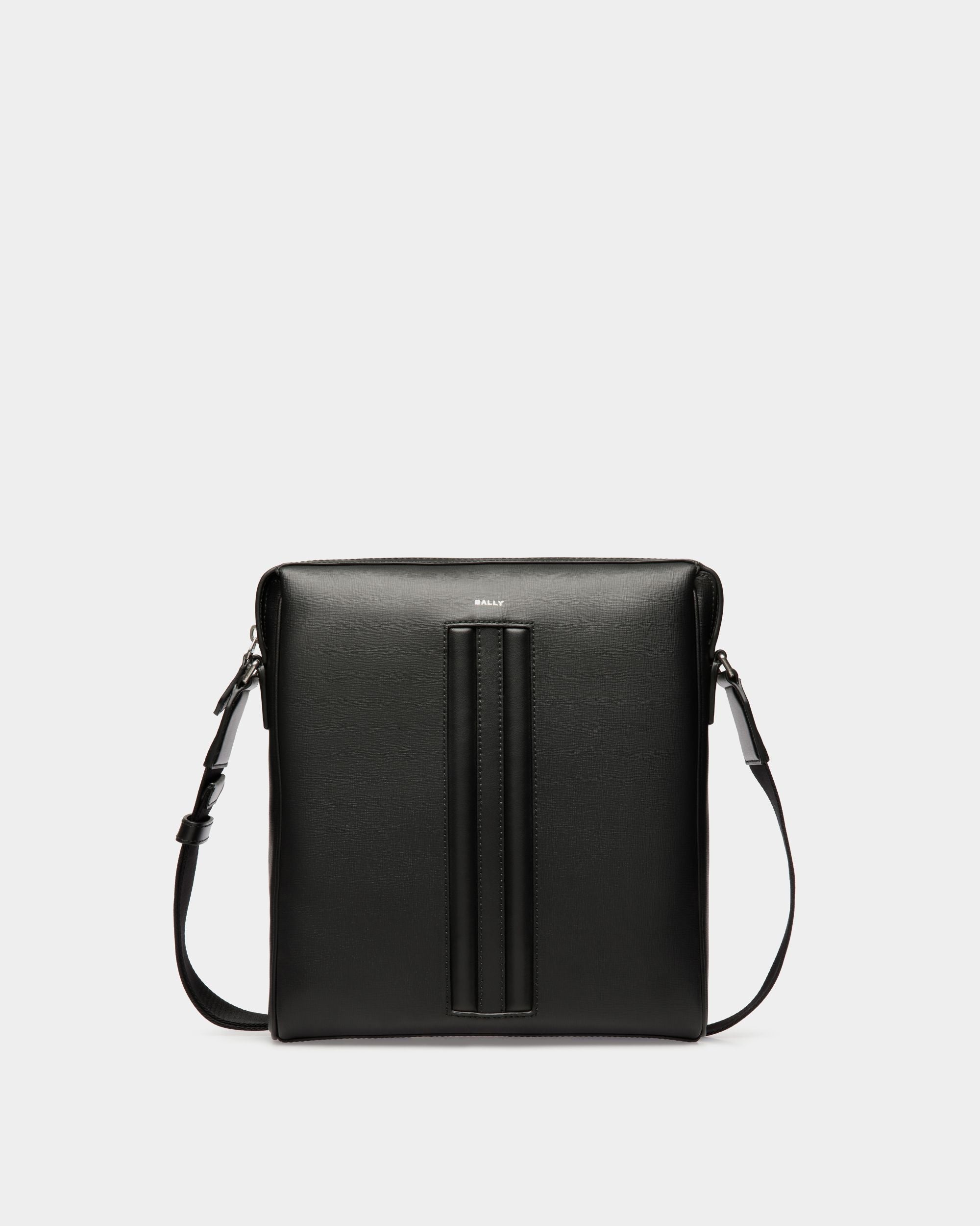 Borsa A Tracolla Mythos In Pelle Riciclata Nera - Uomo - Bally - 01