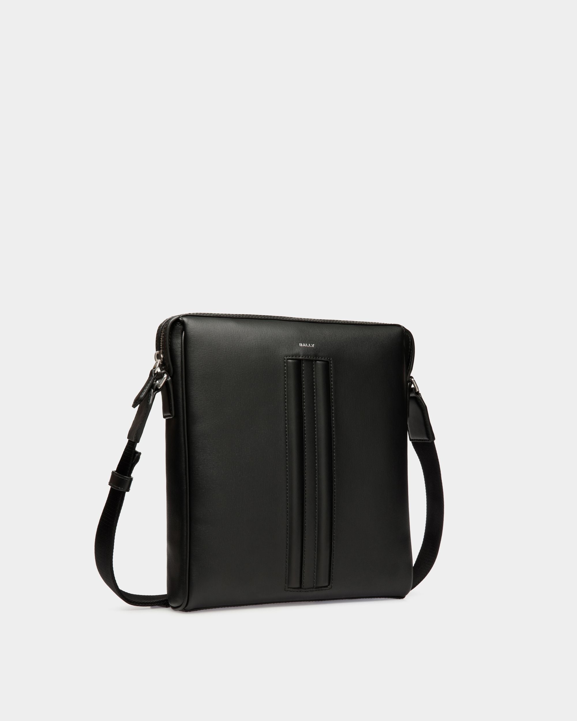 Borsa A Tracolla Mythos In Pelle Riciclata Nera - Uomo - Bally - 03