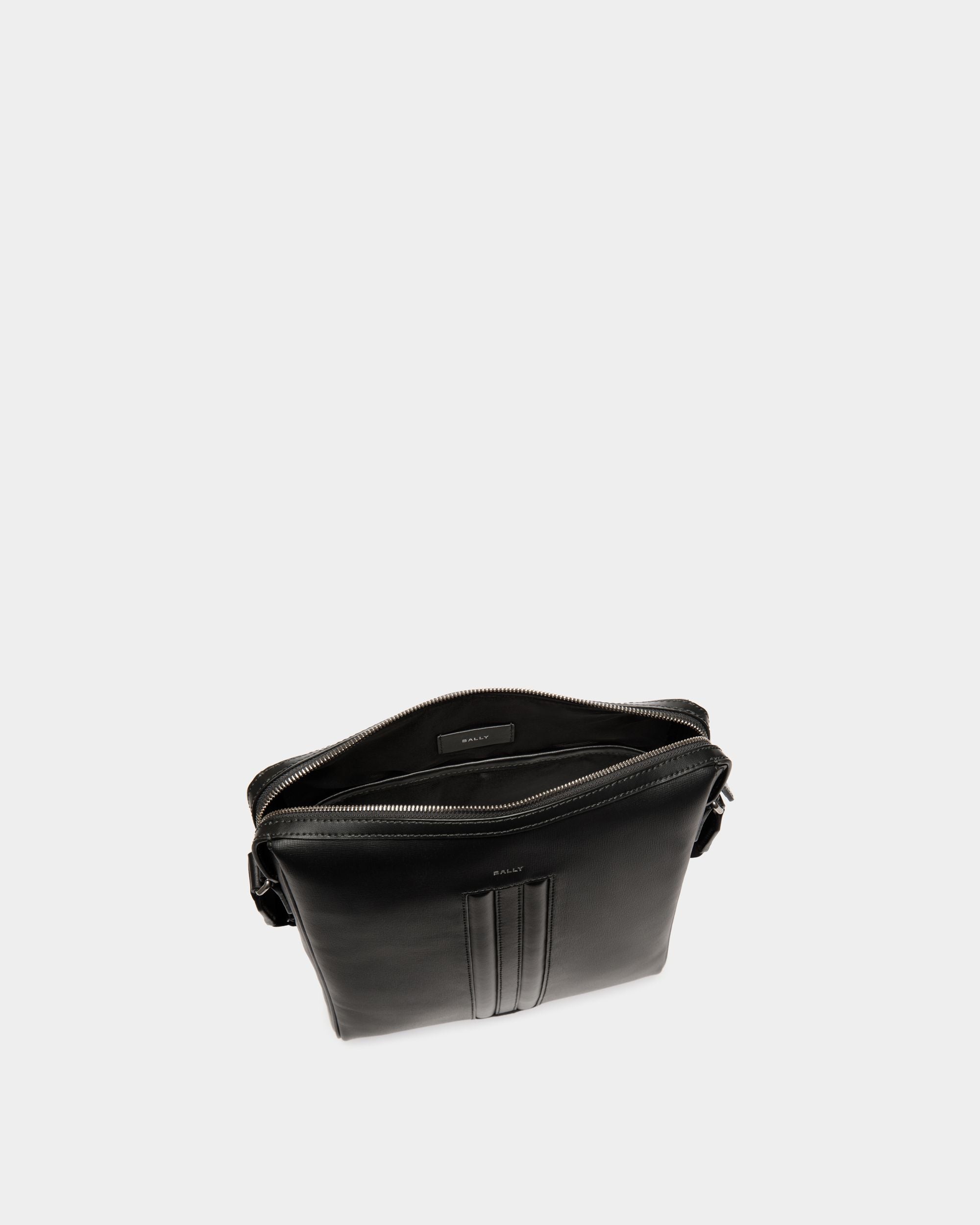 Borsa A Tracolla Mythos In Pelle Riciclata Nera - Uomo - Bally - 04