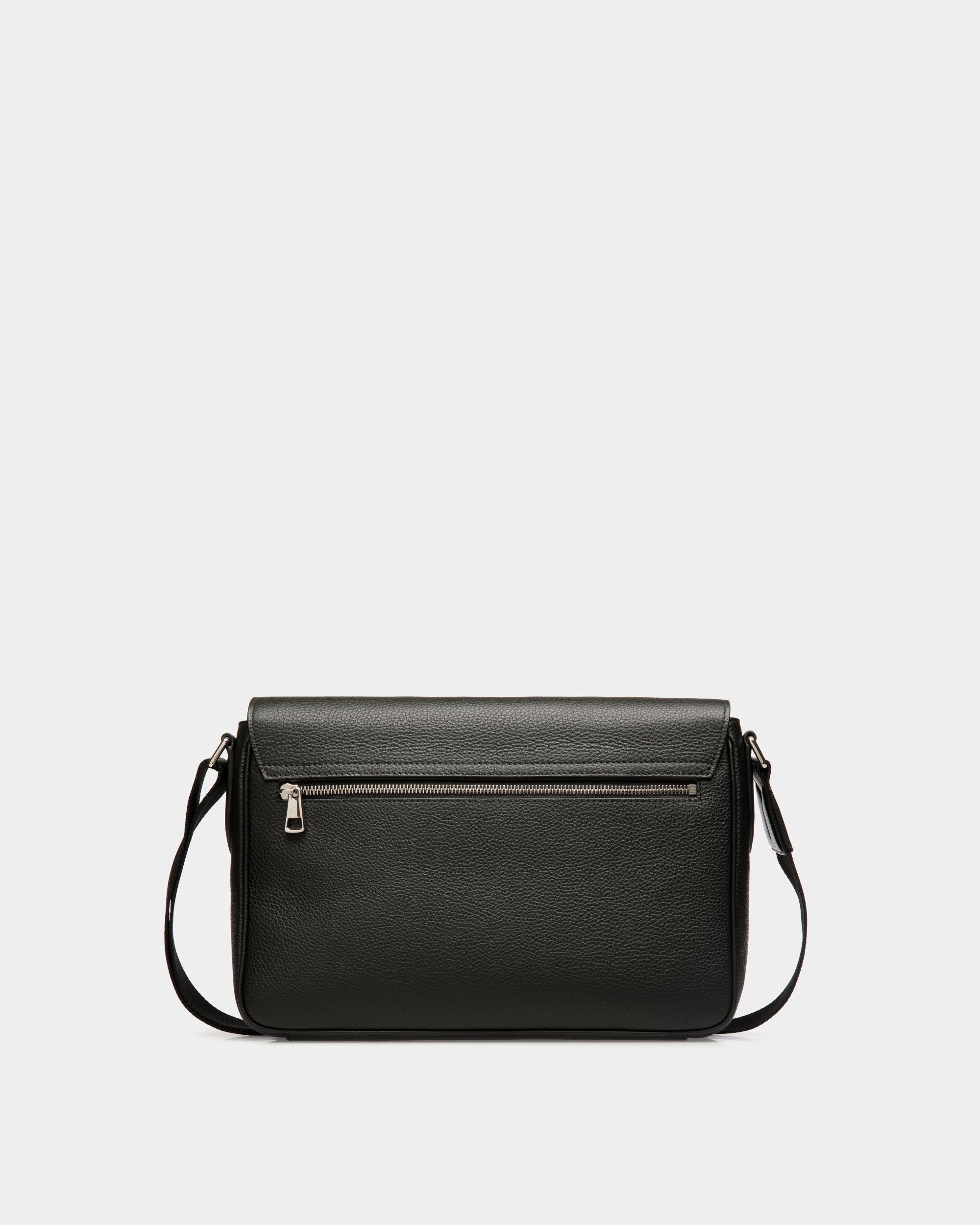 Shoulder Bag In Black Leather - Uomo - Bally - 02