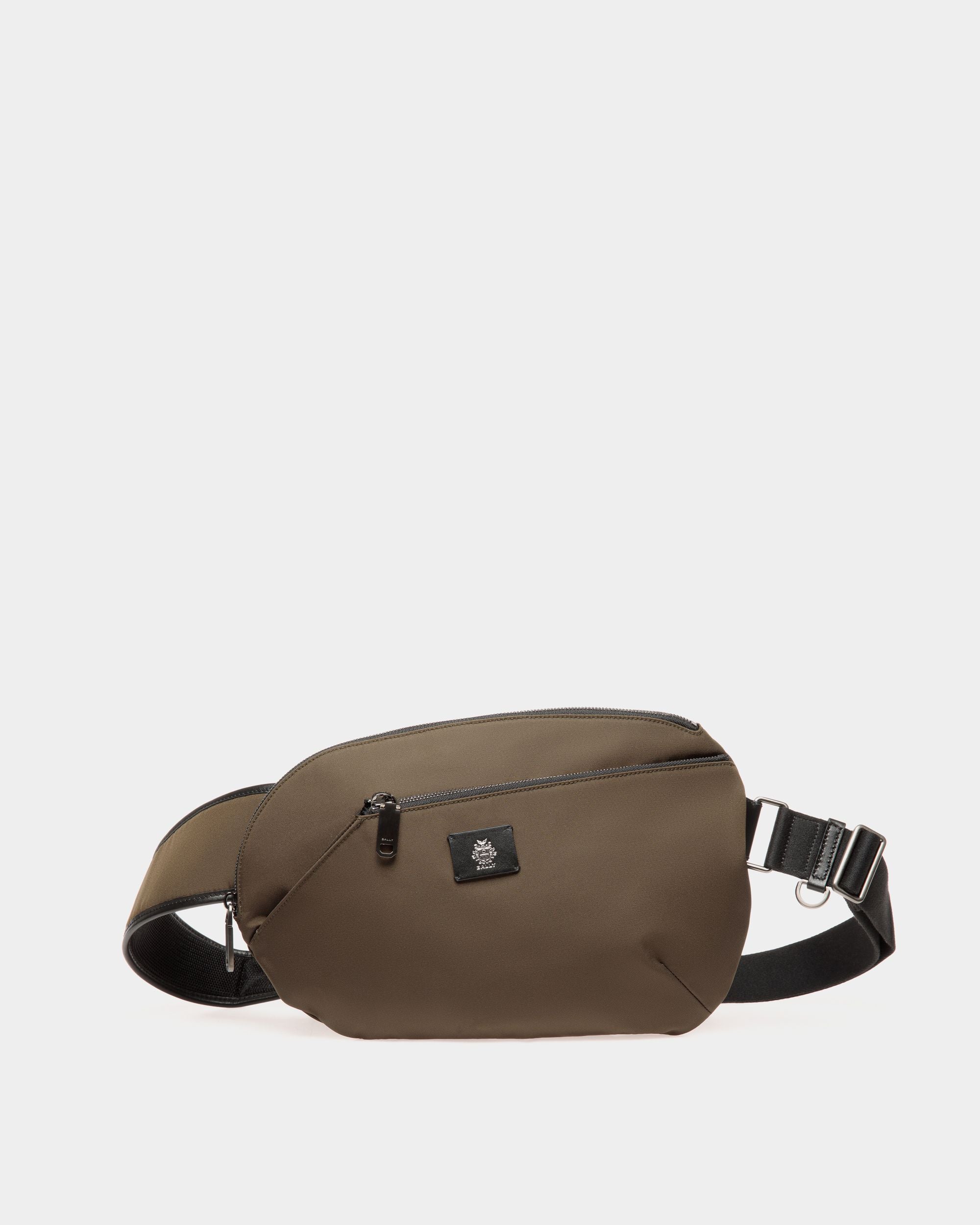 Borsa A Tracolla Adrien Brody Travel Collection In Nylon Military Green - Uomo - Bally - 01