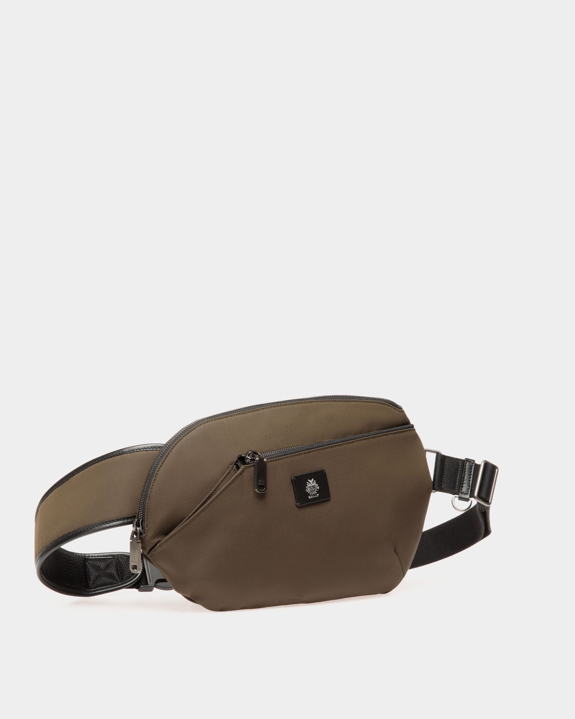 Borsa A Tracolla Adrien Brody Travel Collection In Nylon Military Green - Uomo - Bally - 04