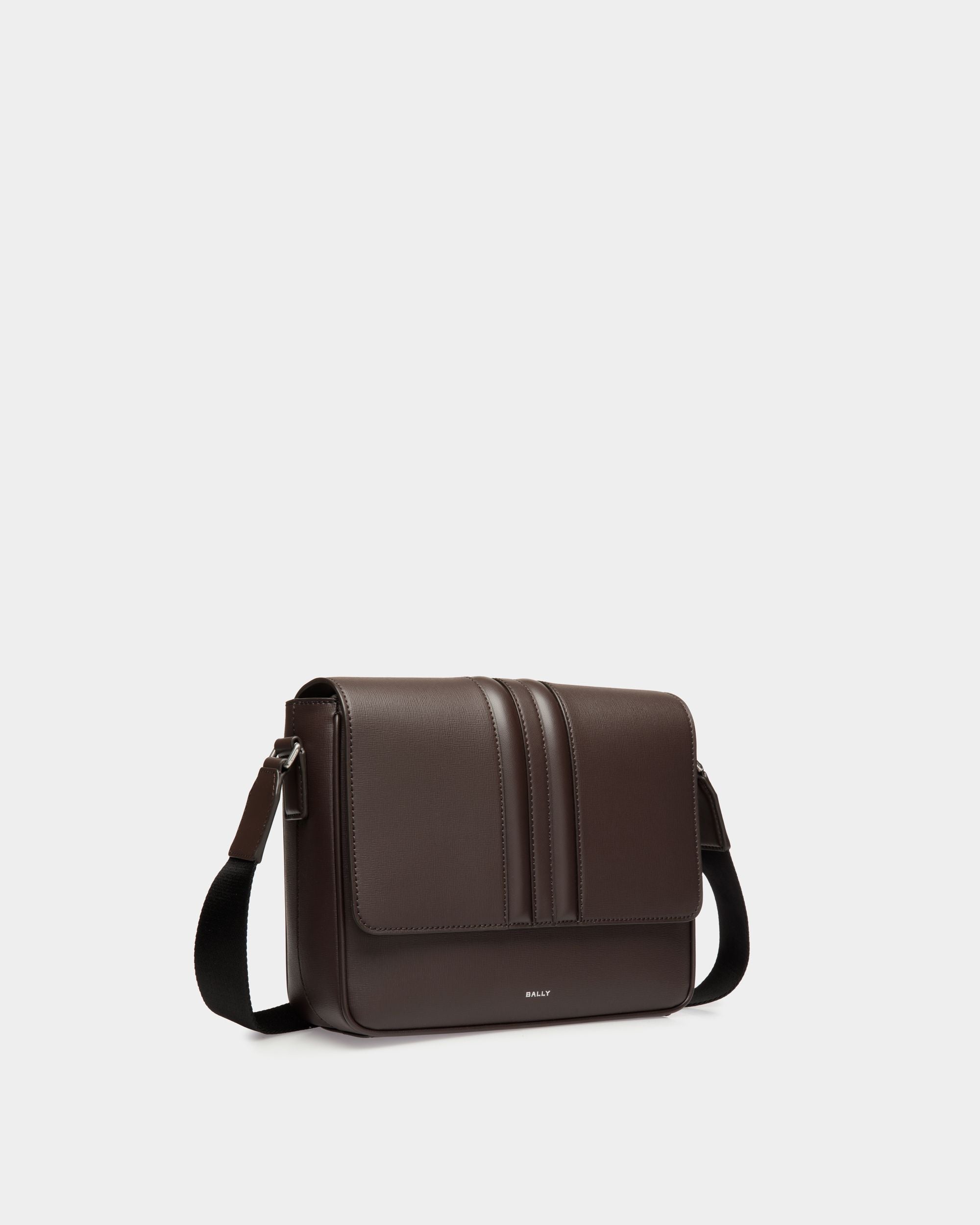 Borsa A Tracolla Mythos In Pelle Riciclata Color Ebano - Uomo - Bally - 03