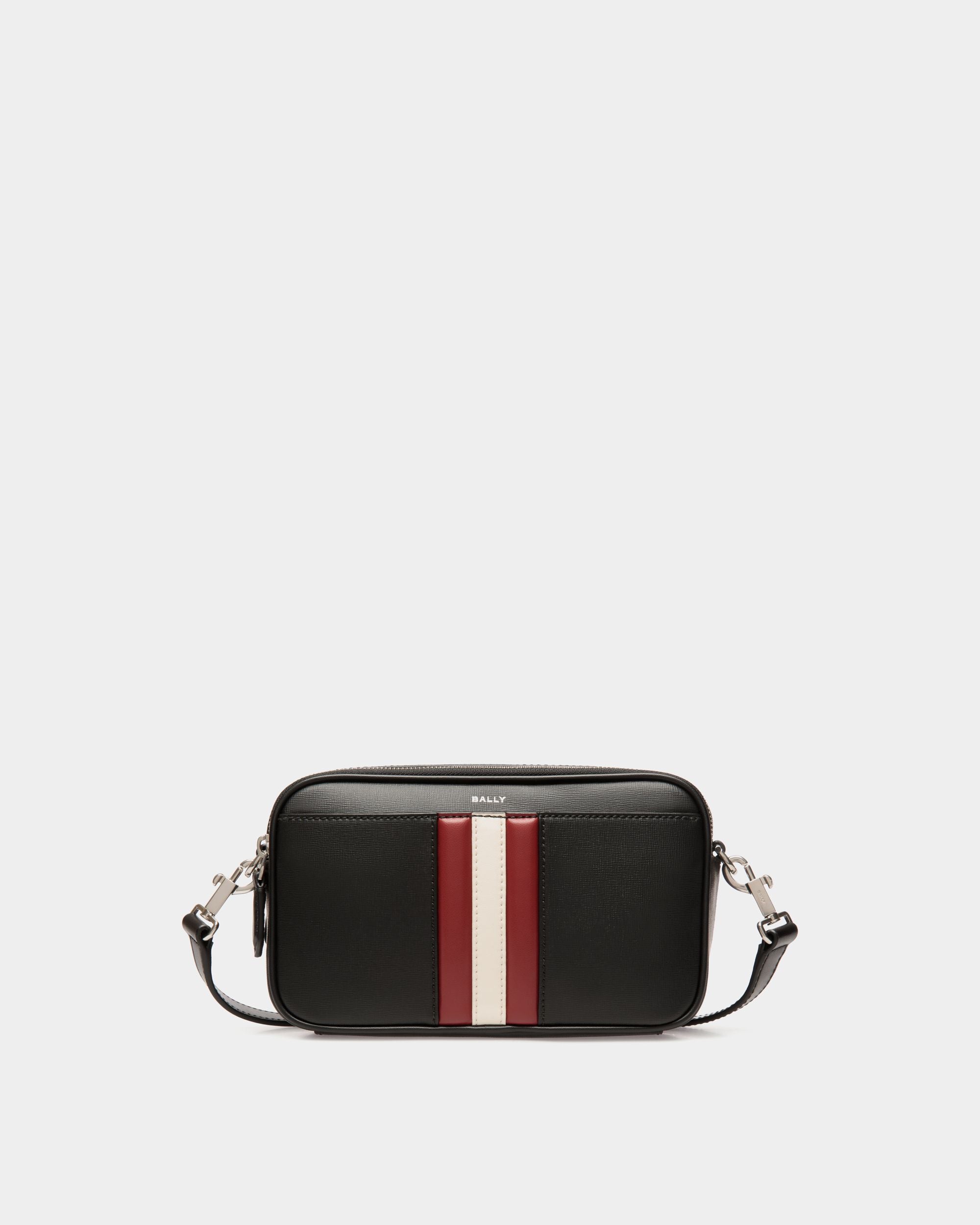 Borsa A Tracolla Mythos In Pelle Riciclata Nera - Uomo - Bally - 01