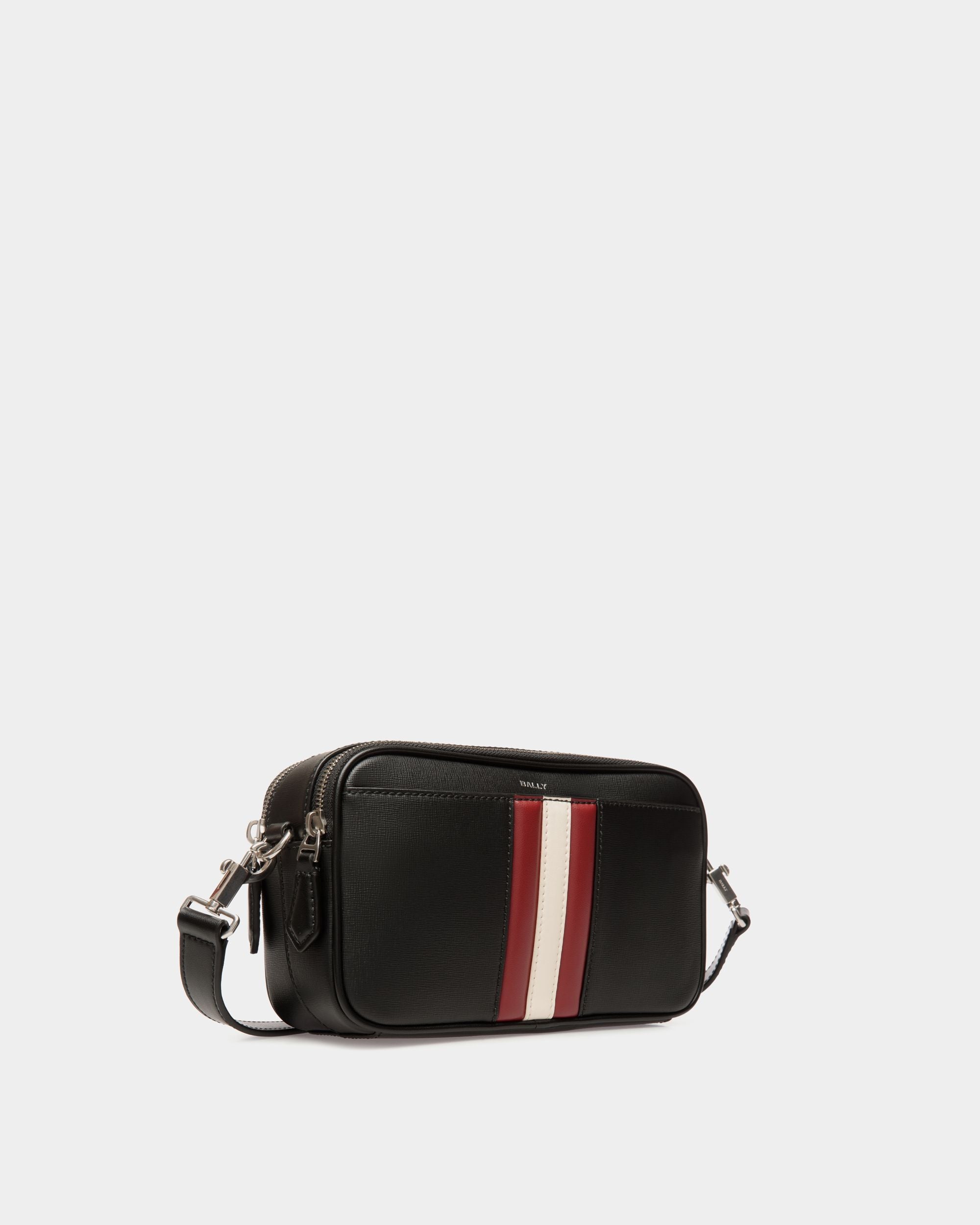 Borsa A Tracolla Mythos In Pelle Riciclata Nera - Uomo - Bally - 04