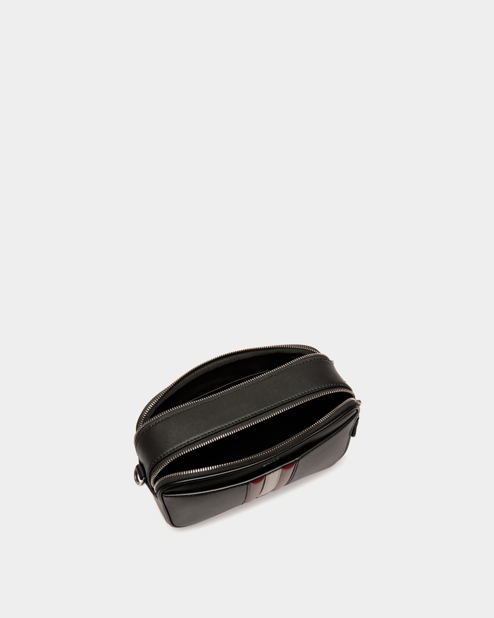 Borsa A Tracolla Mythos In Pelle Riciclata Nera - Uomo - Bally - 05