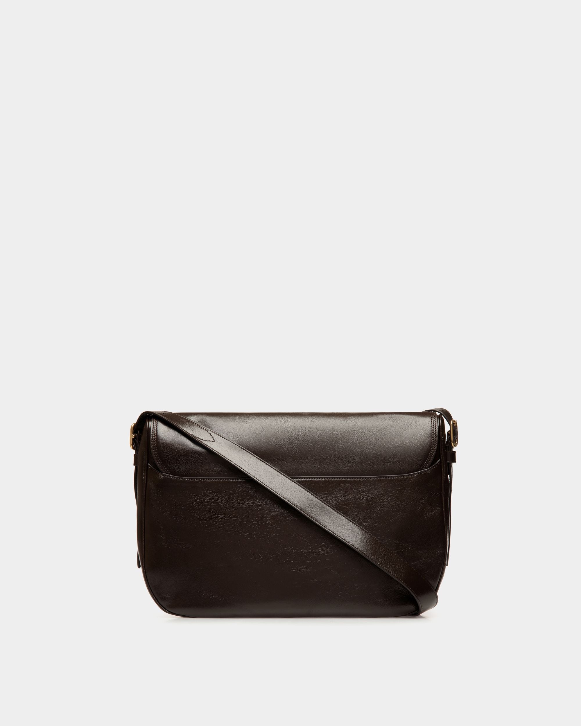 Borsa A Tracolla Beckett In Pelle Color Ebano - Uomo - Bally - 03