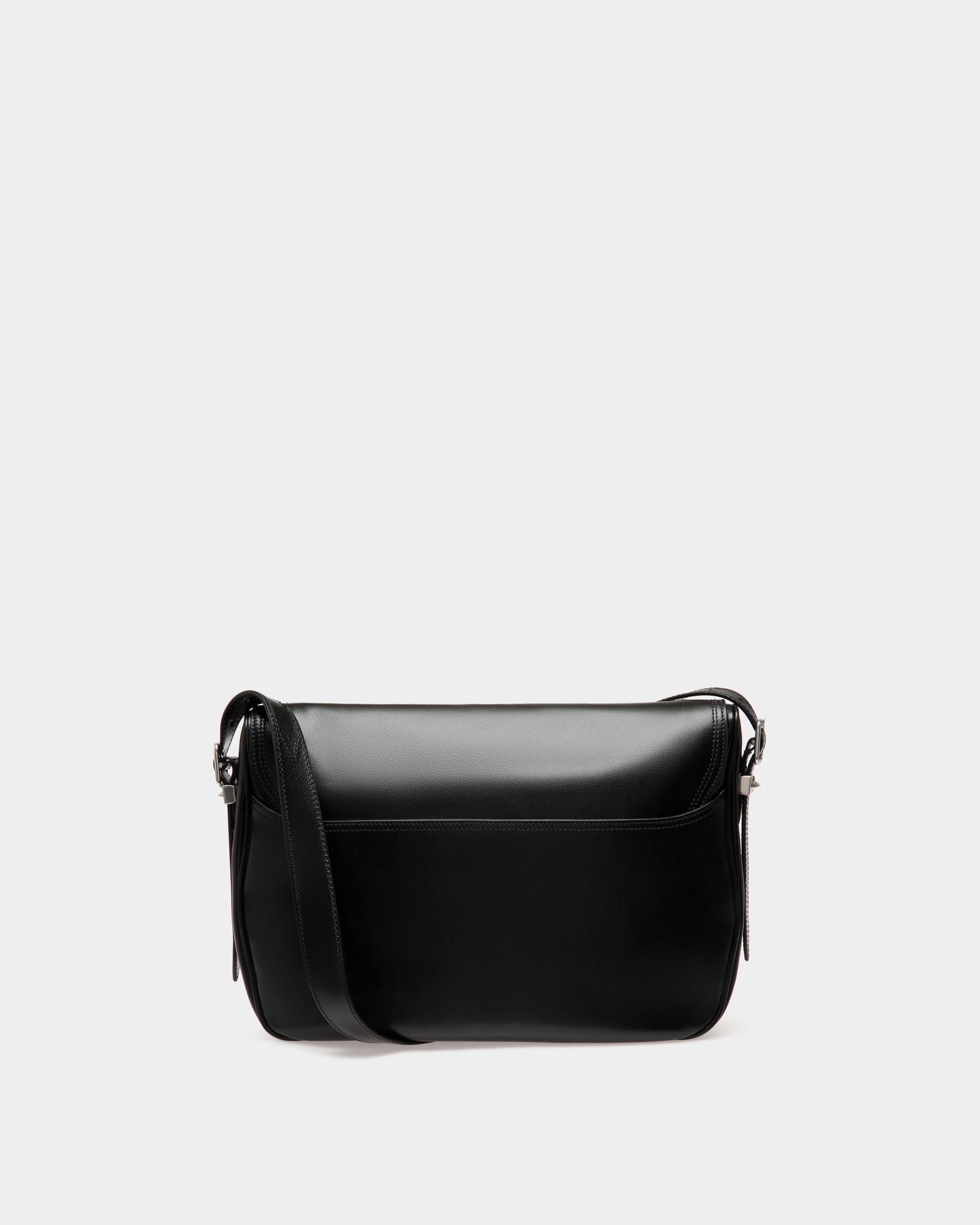 Borsa A Tracolla Beckett In Pelle Nera Con Borchie Bally Studs - Uomo - Bally - 02