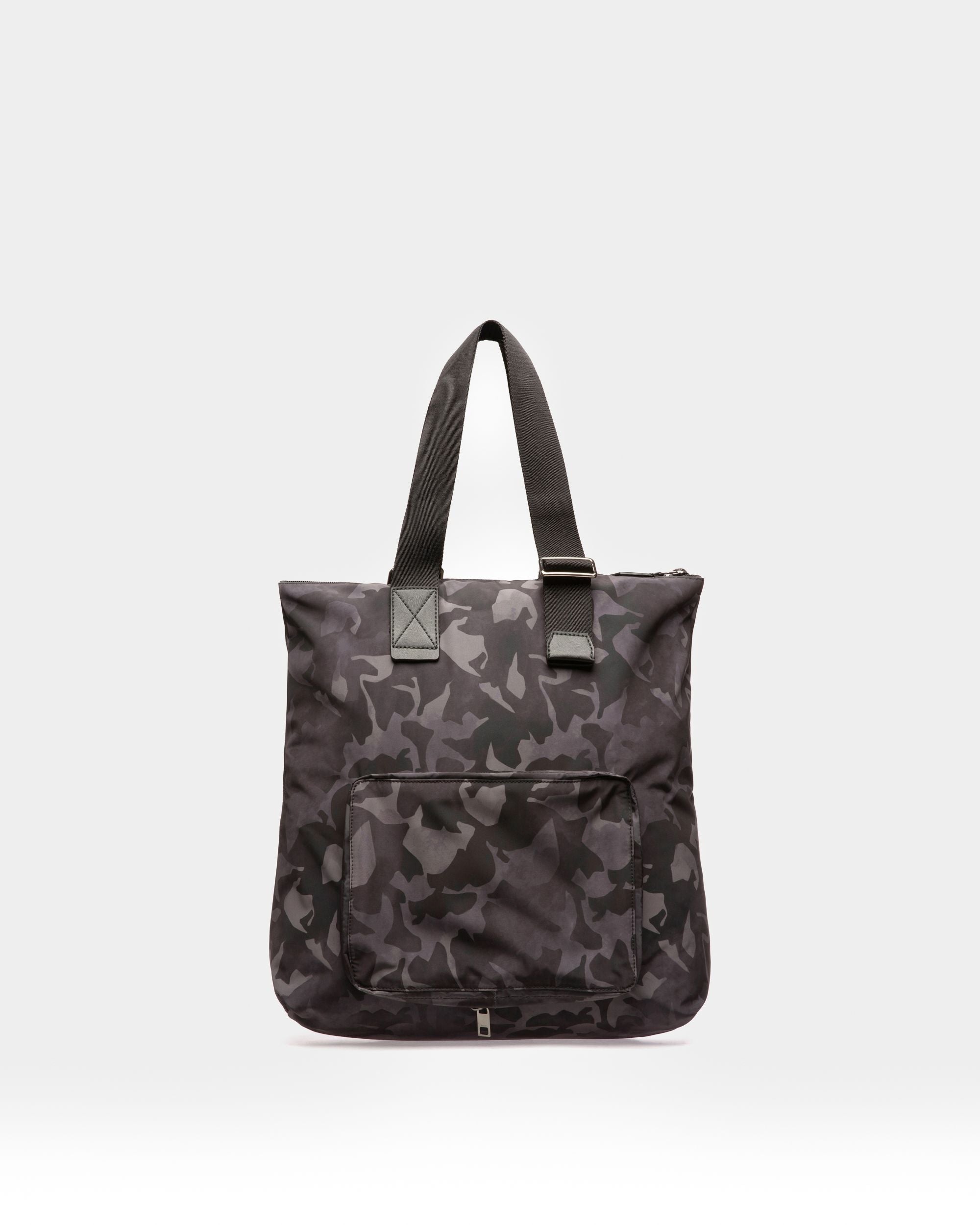 Fallie Tote Bag In Nylon Nero - Uomo - Bally - 03