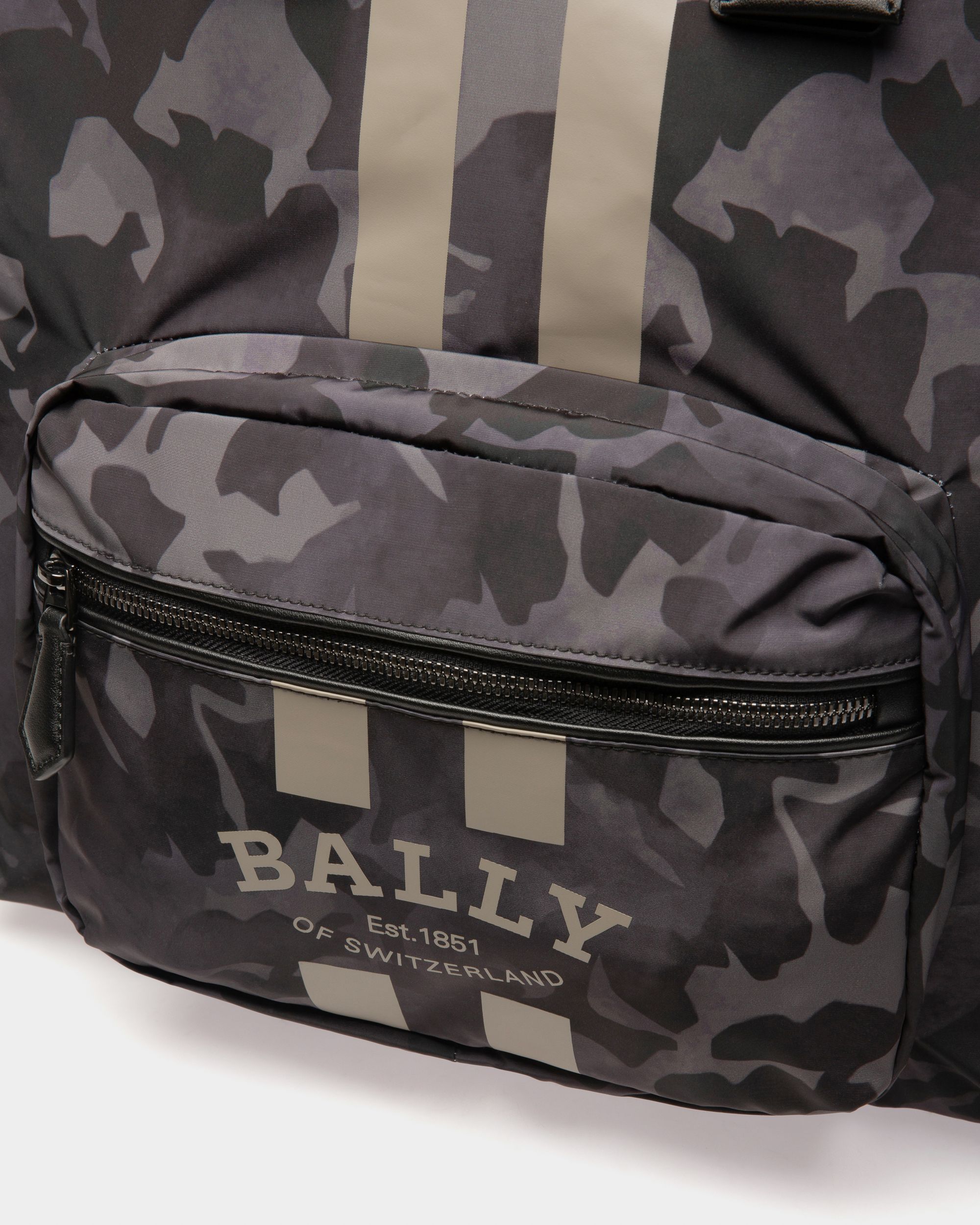 Fallie Tote Bag In Nylon Nero - Uomo - Bally - 05
