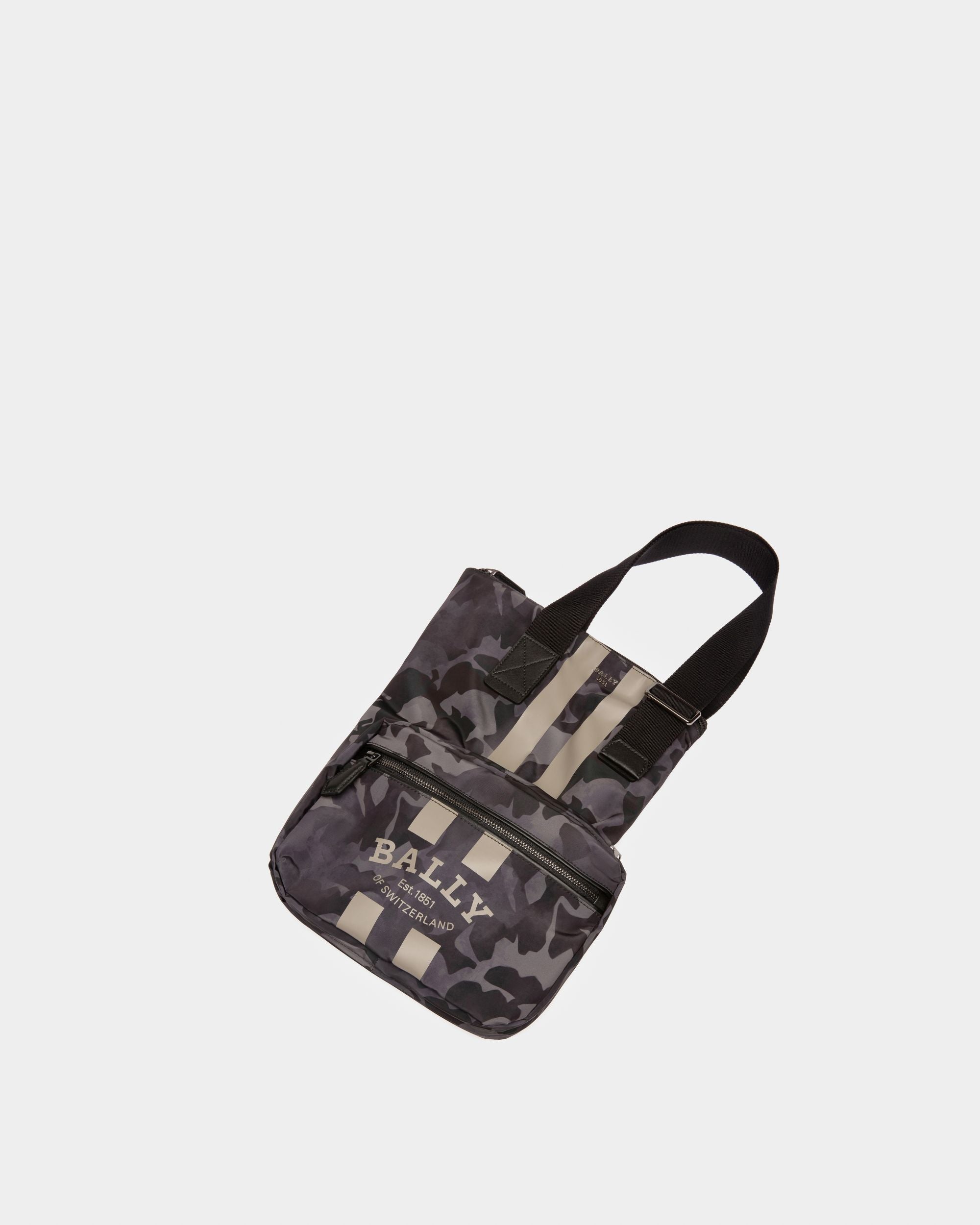 Fallie Tote Bag In Nylon Nero - Uomo - Bally - 06