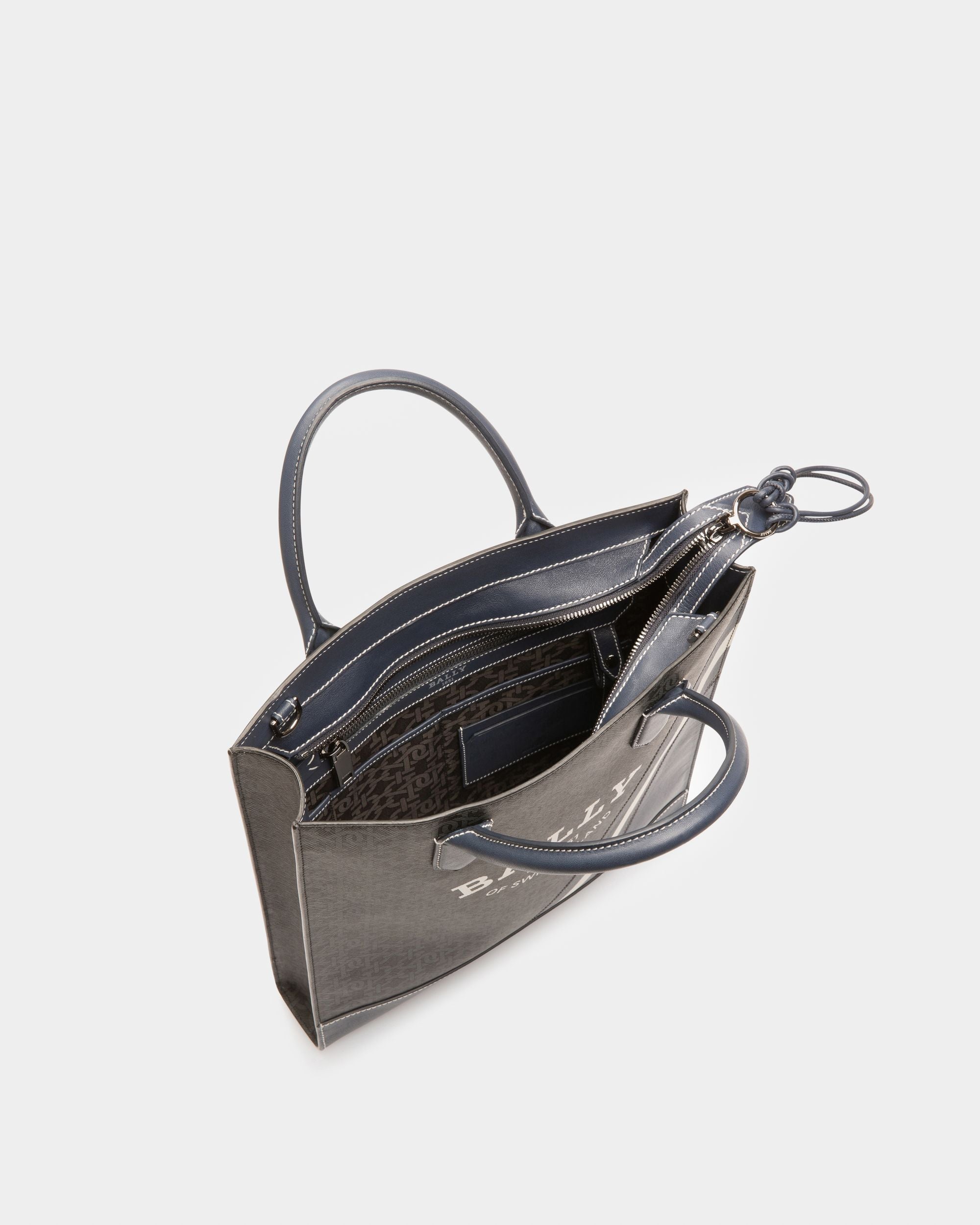 Celmas Borsa Tote In Tpu Grigia - Uomo - Bally - 04