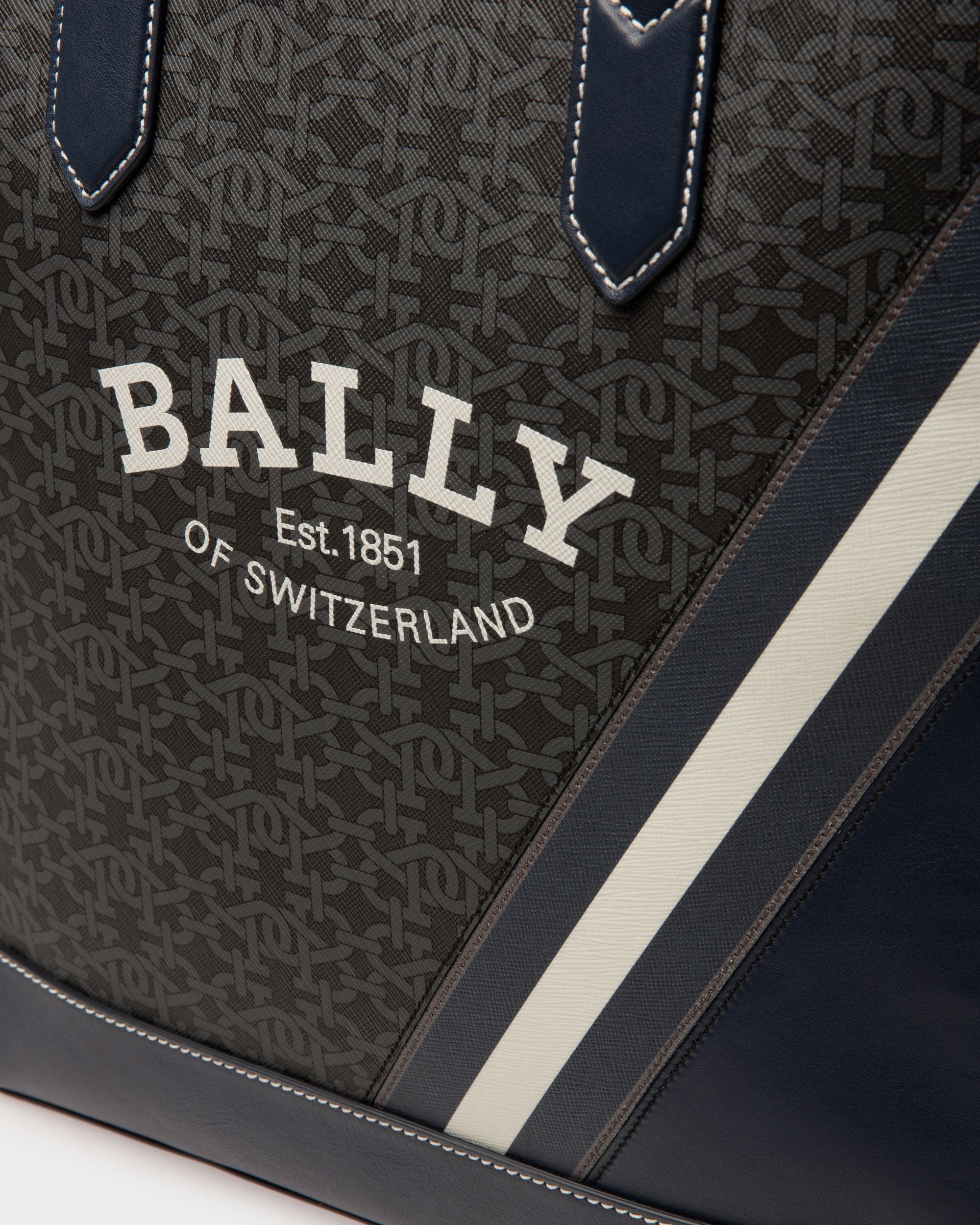 Celmas Borsa Tote In Tpu Grigia - Uomo - Bally - 05