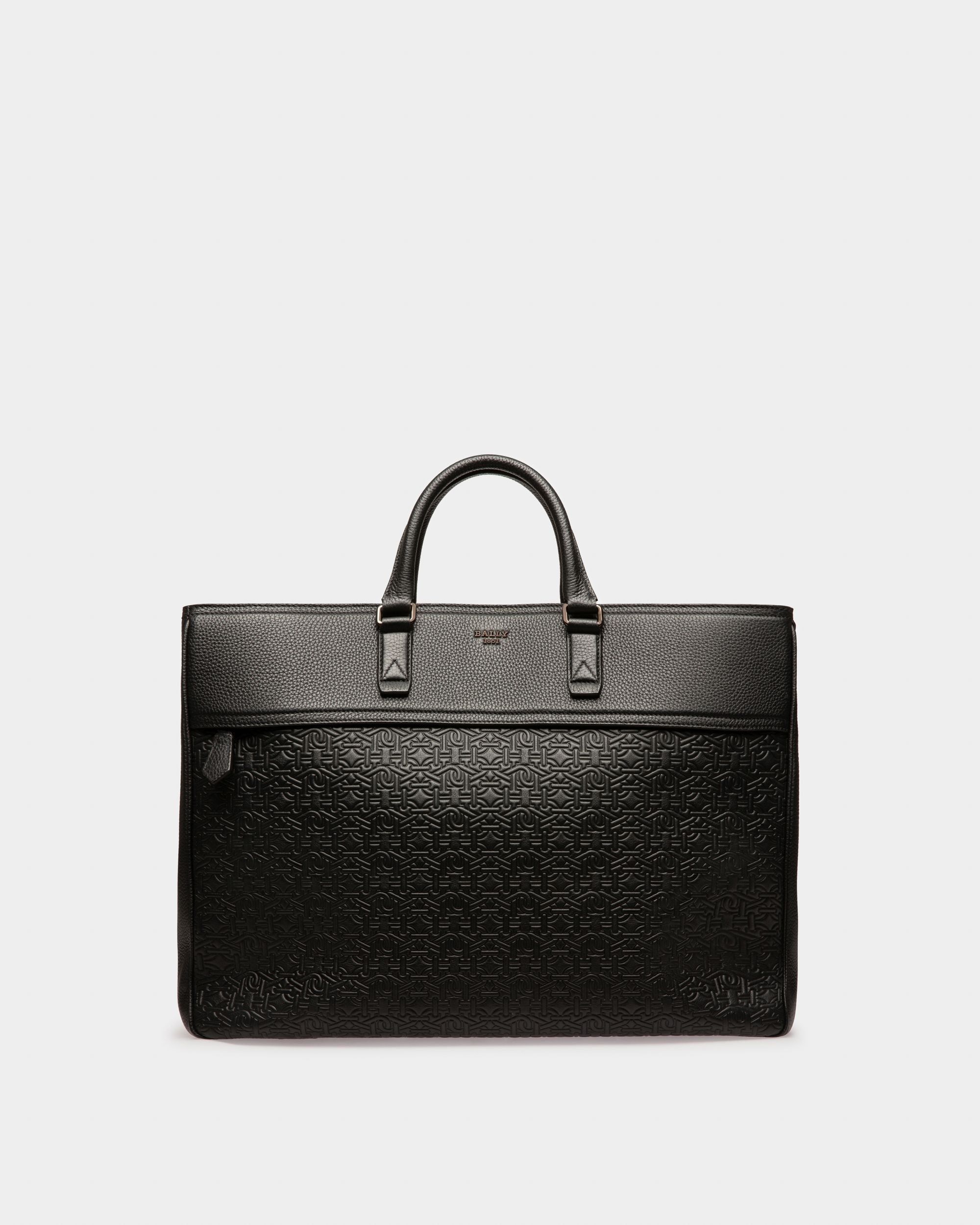 Brako Tote Bag In Pelle Nera - Uomo - Bally - 02