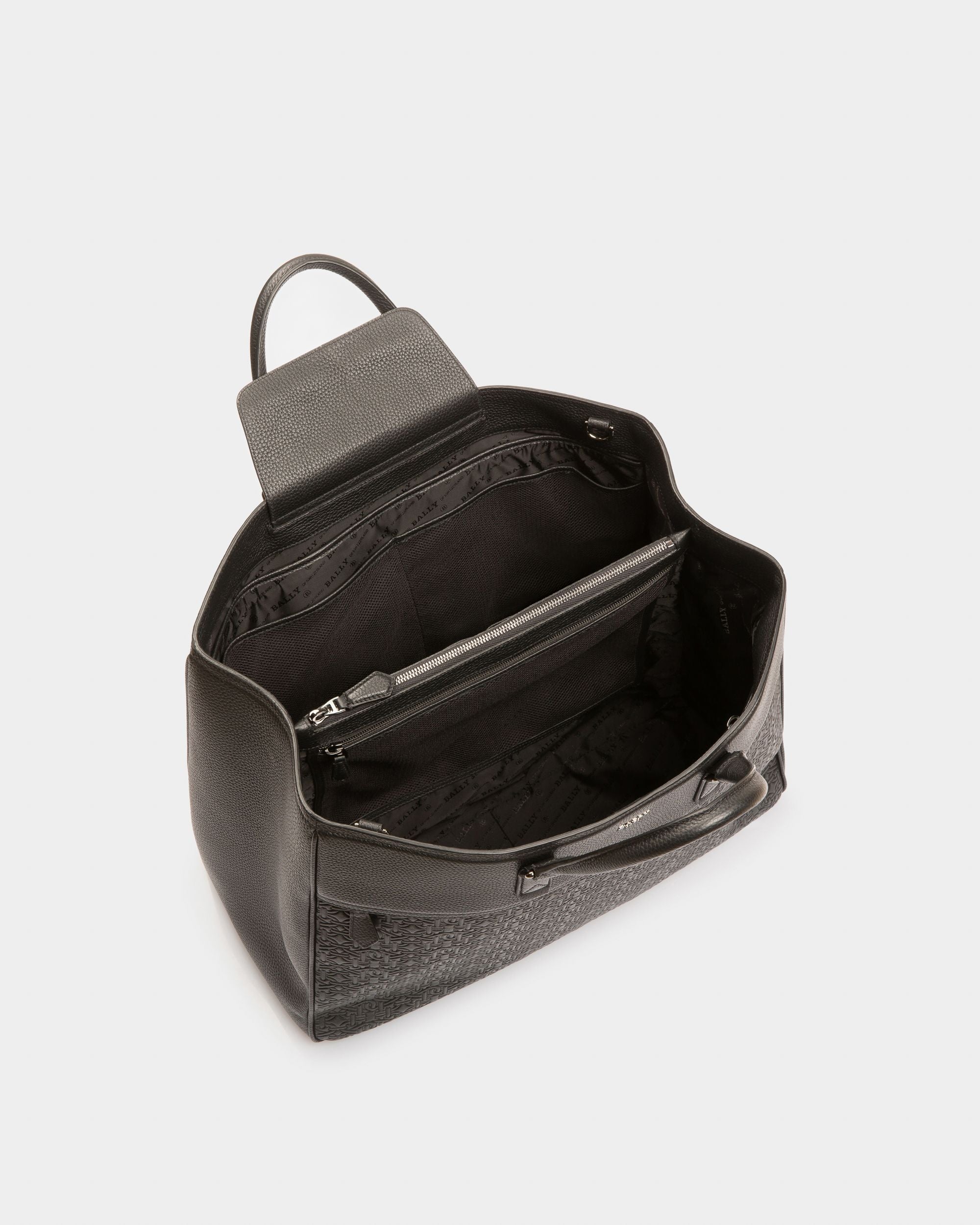 Brako Tote Bag In Pelle Nera - Uomo - Bally - 04