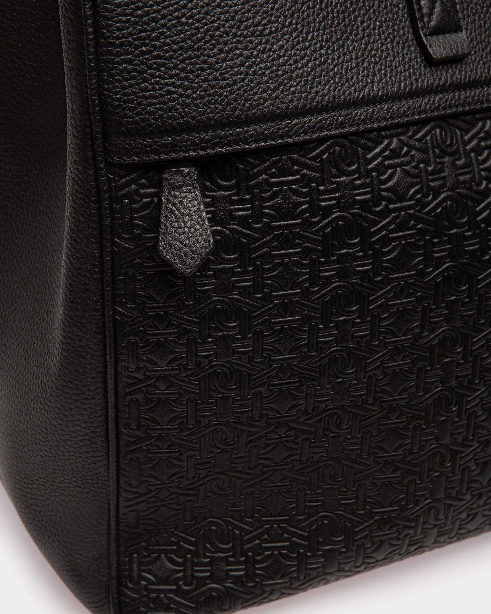 Brako Tote Bag In Pelle Nera - Uomo - Bally - 05