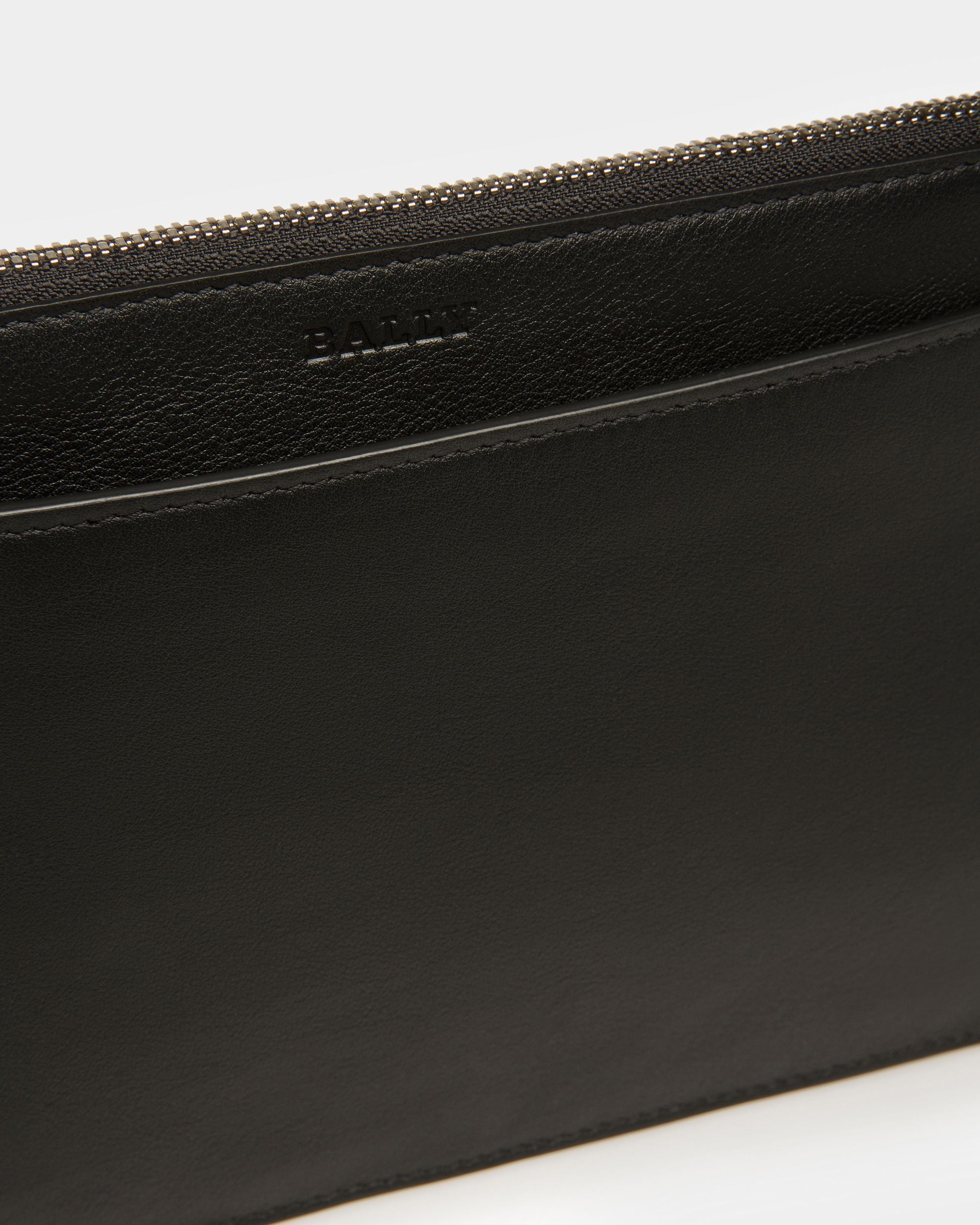 Havid Tote Bag In Pelle Nera E Grigio Chiaro - Uomo - Bally - 10