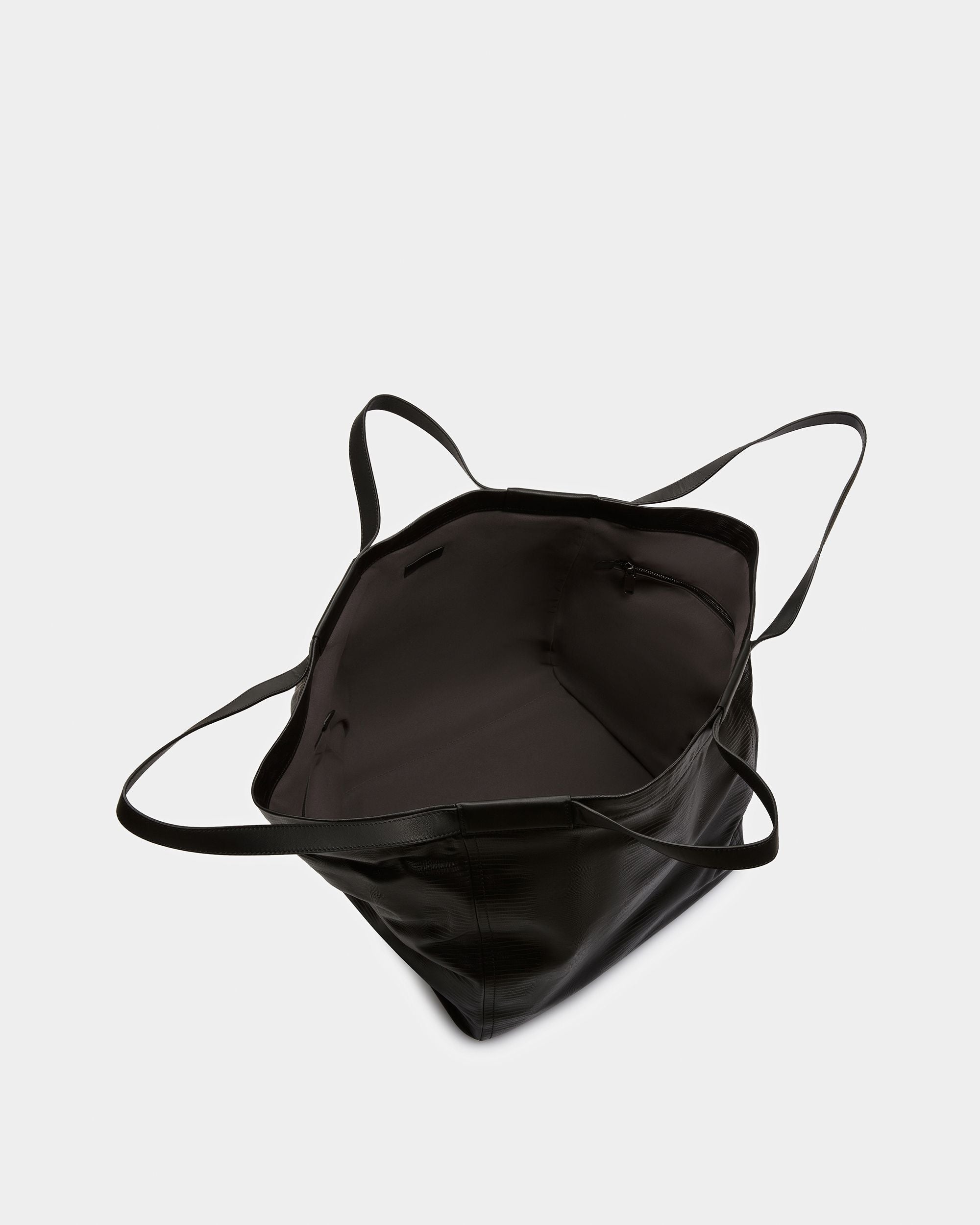 Billboard Tote Bag In Pelle Nera E Color Rutenio - Uomo - Bally - 03