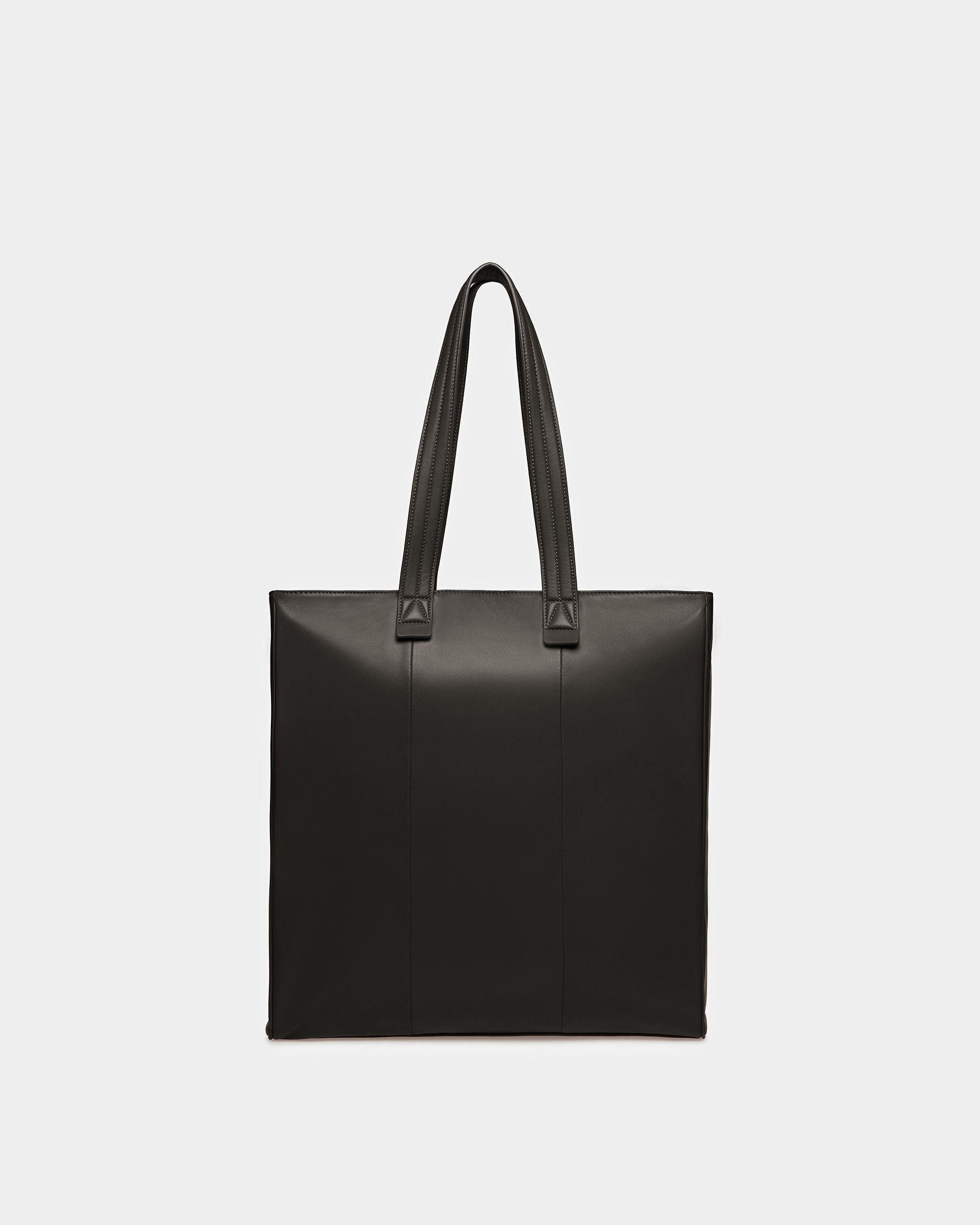 Arienn Tote Bag In Pelle Nera - Uomo - Bally - 03