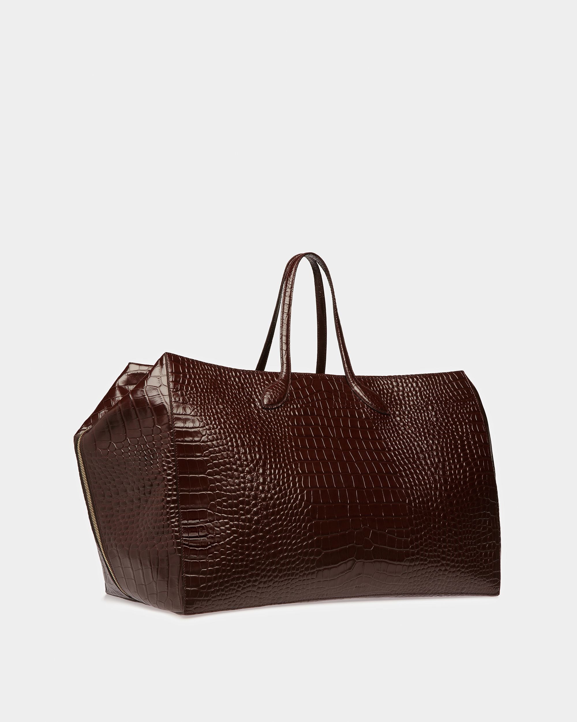 Weekender Grande Cal In Materiale Goffrato Cocco - Uomo - Bally - 04