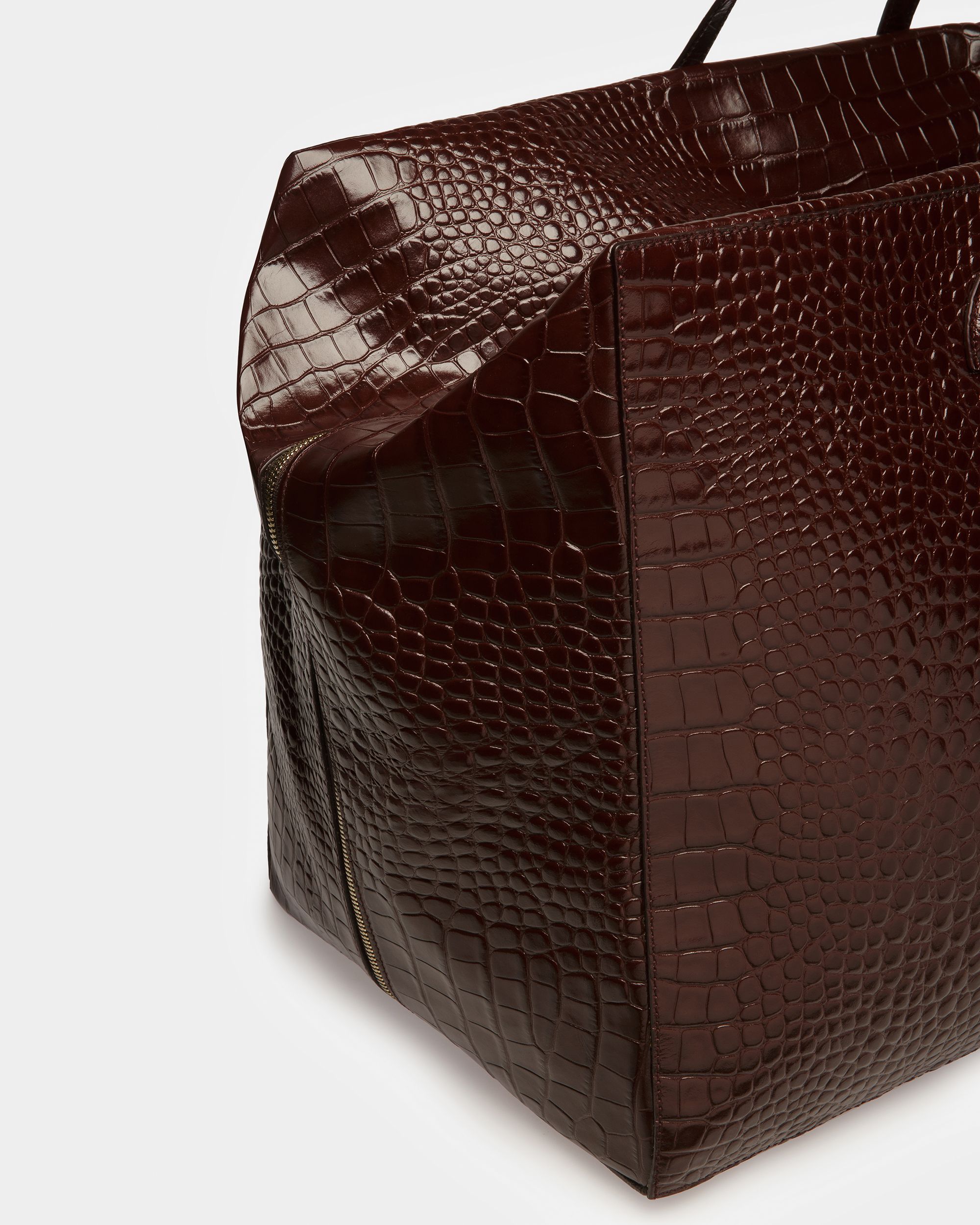 Weekender Grande Cal In Materiale Goffrato Cocco - Uomo - Bally - 05