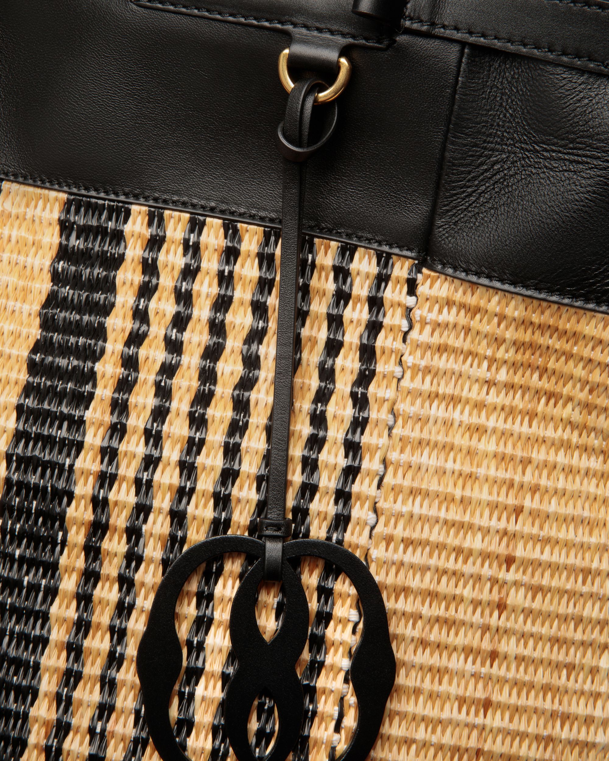 Tote Bag Billboard In Tessuto Color Naturale E Nero - Uomo - Bally - 05