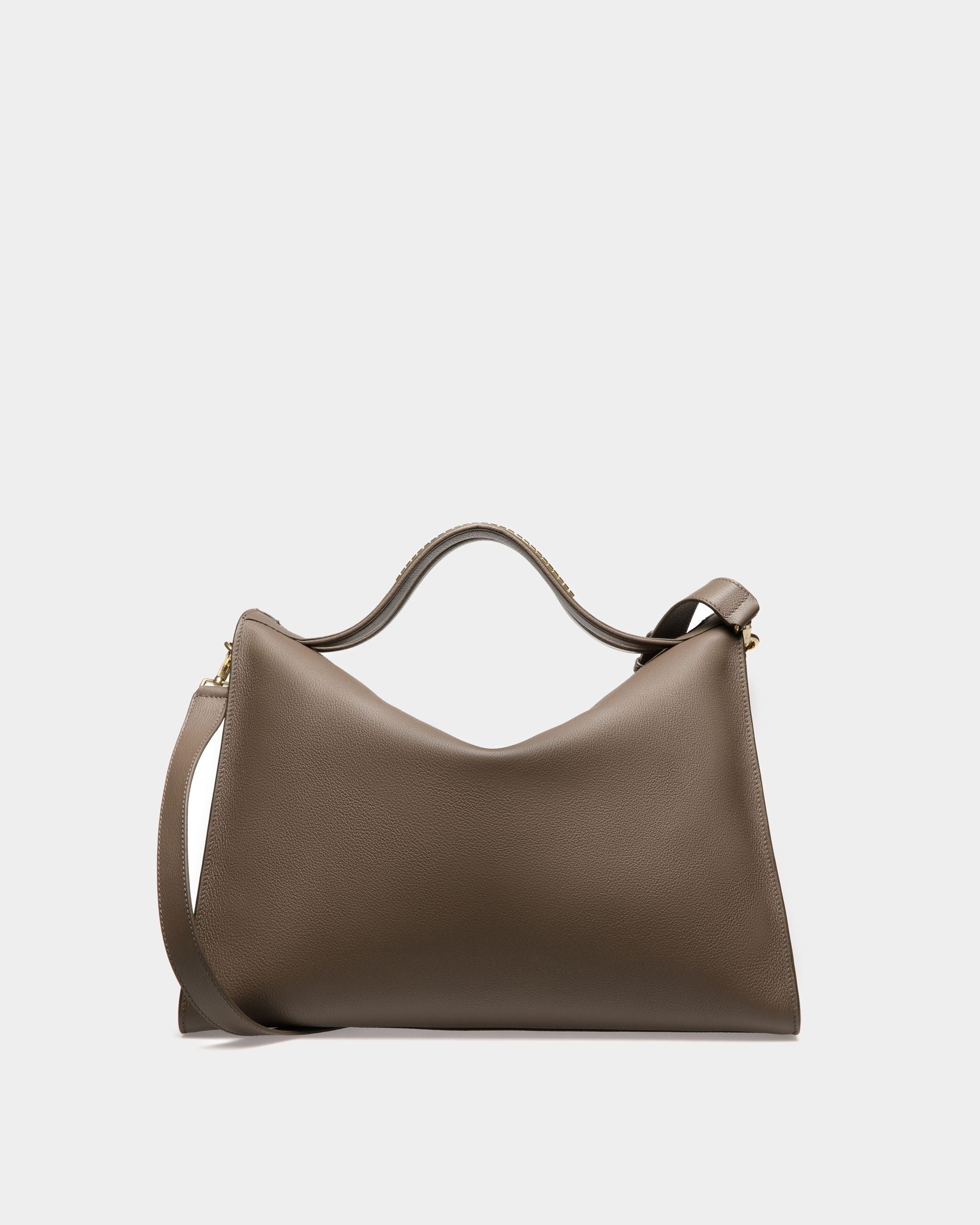 Tote Bag Arkle Soft In Pelle Grigia - Uomo - Bally - 03