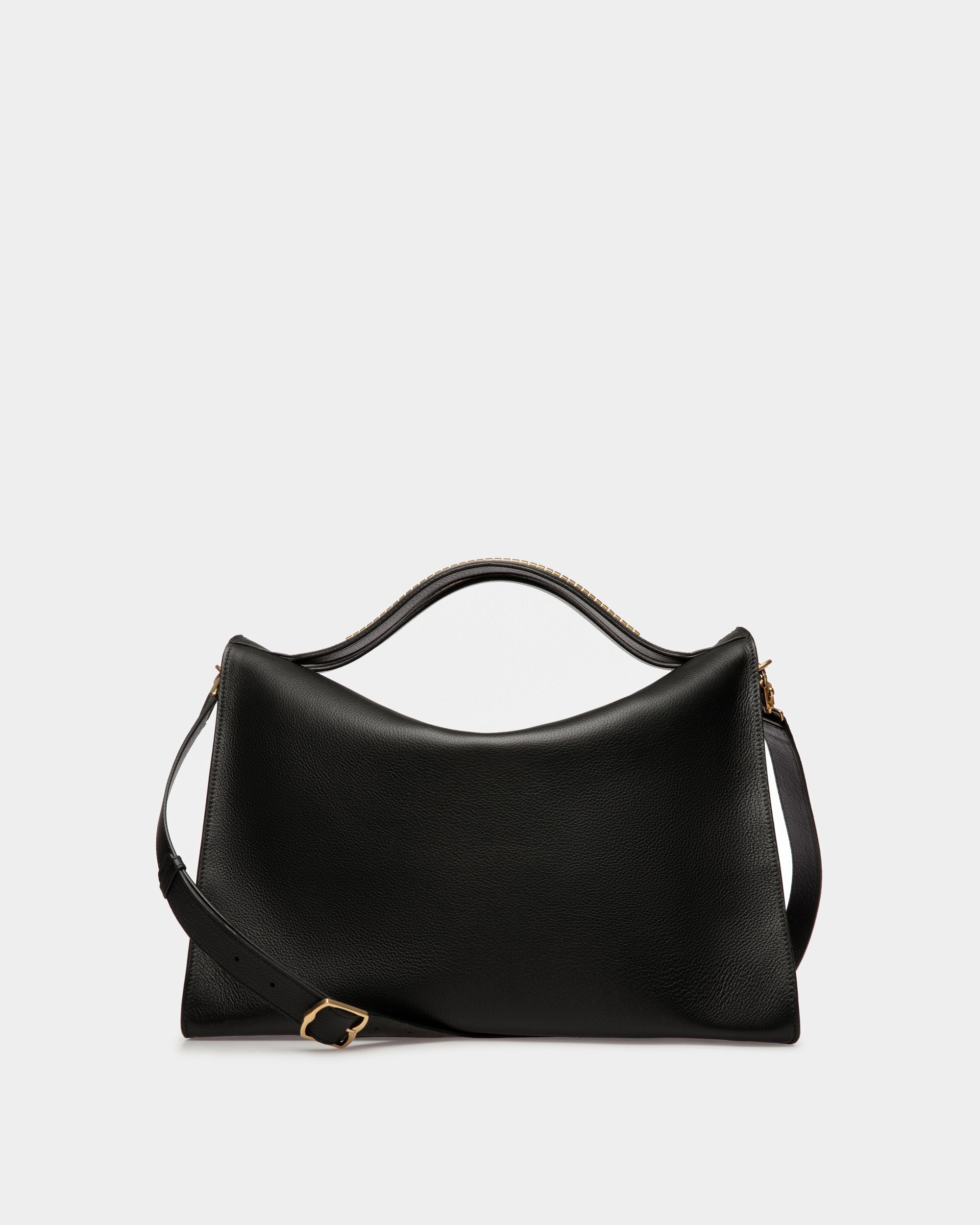 Tote Bag Arkle Soft In Pelle Nera - Uomo - Bally - 02