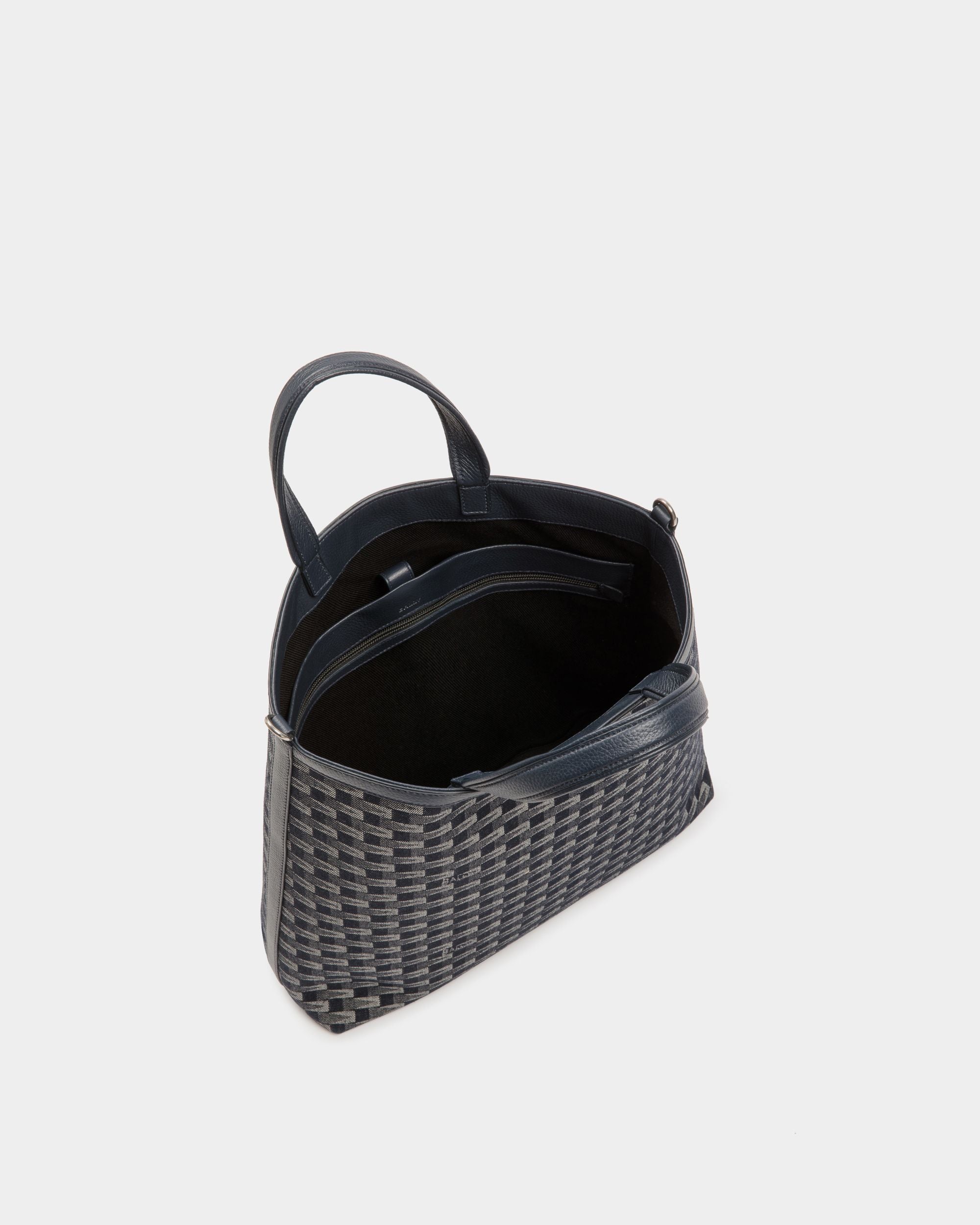Tote Bag Pennant In Denim - Uomo - Bally - 04