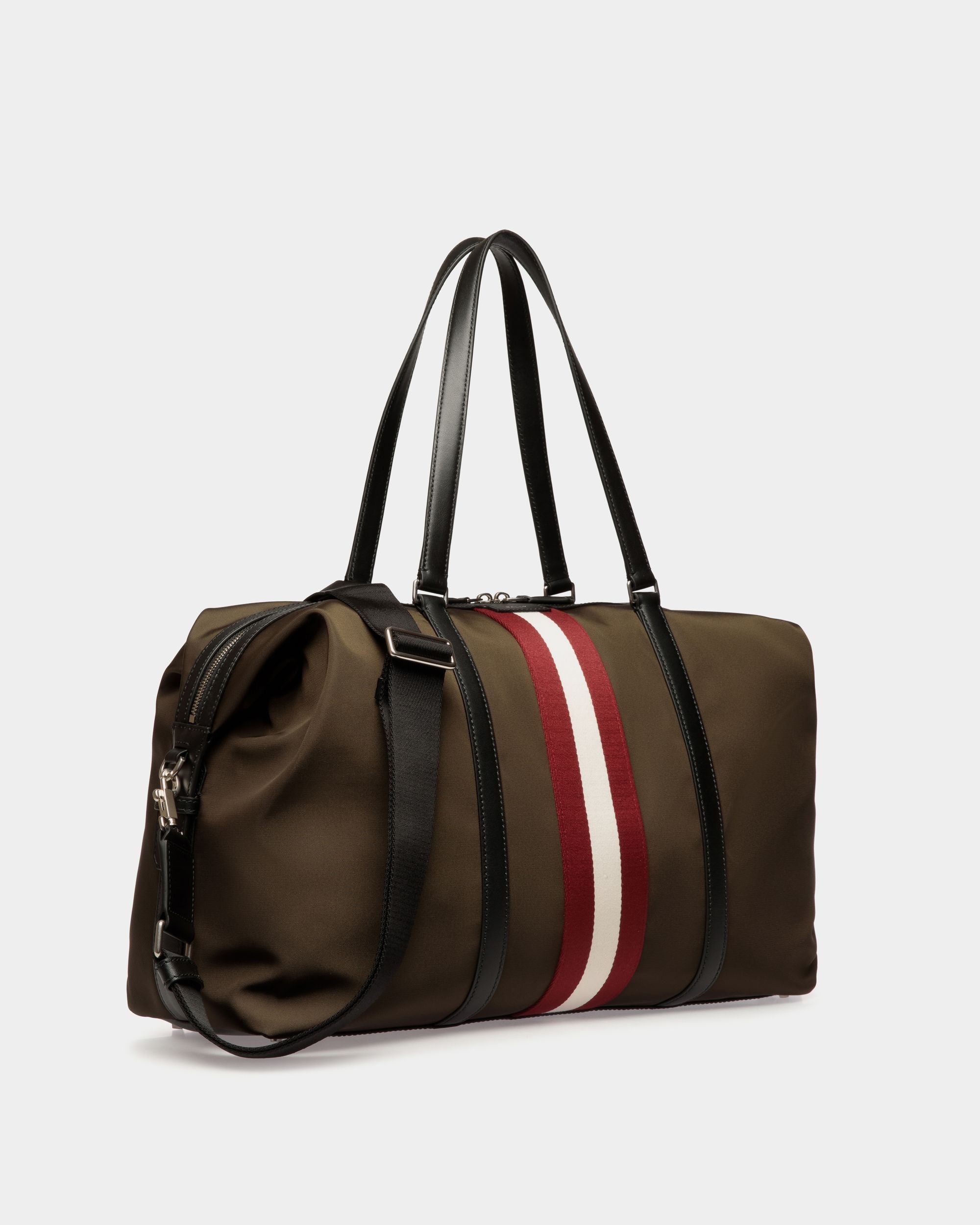 Borsa Weekender Code In Nylon Military Green - Uomo - Bally - 04