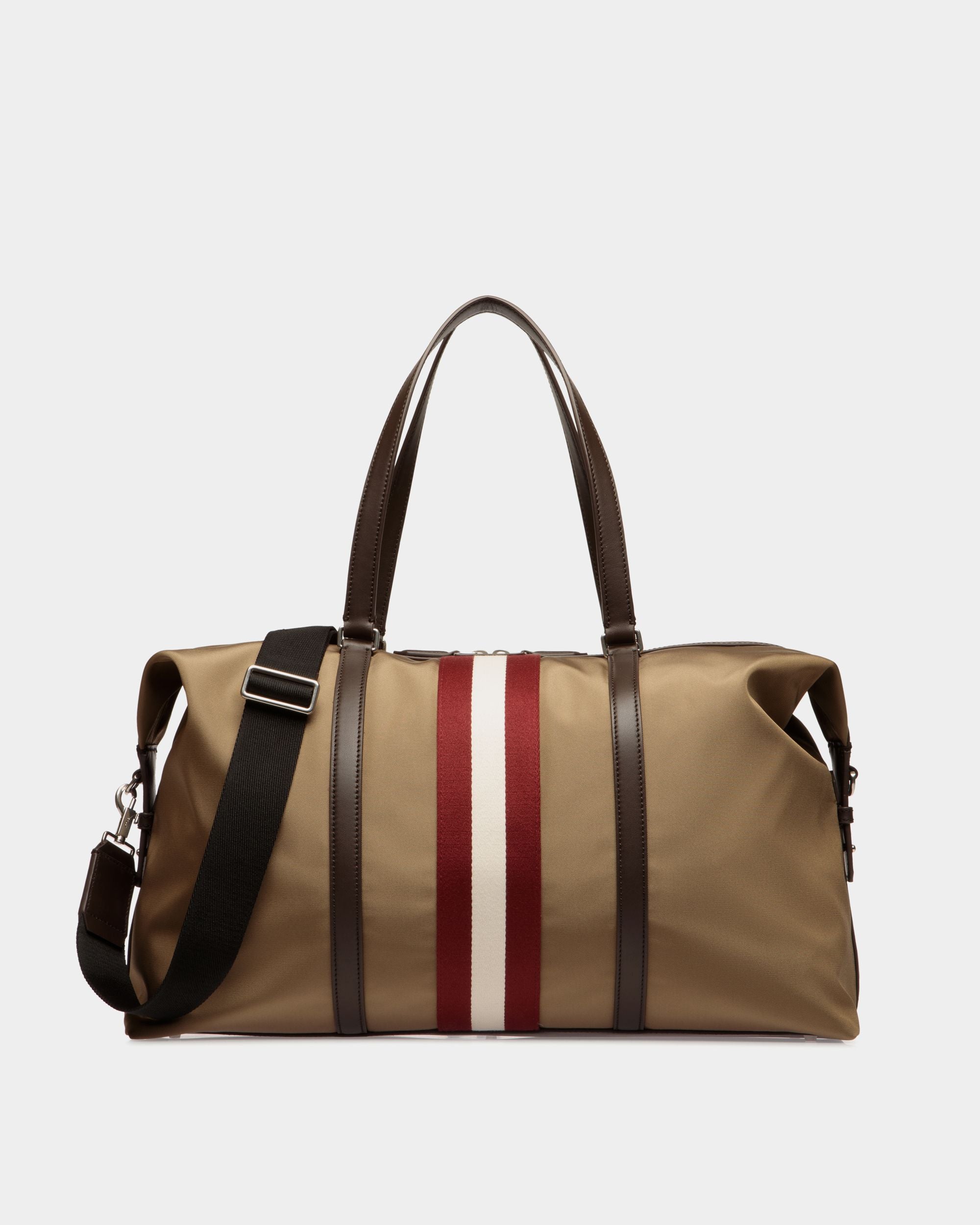 Borsa Weekender Code In Nylon Color Cammello - Uomo - Bally - 01