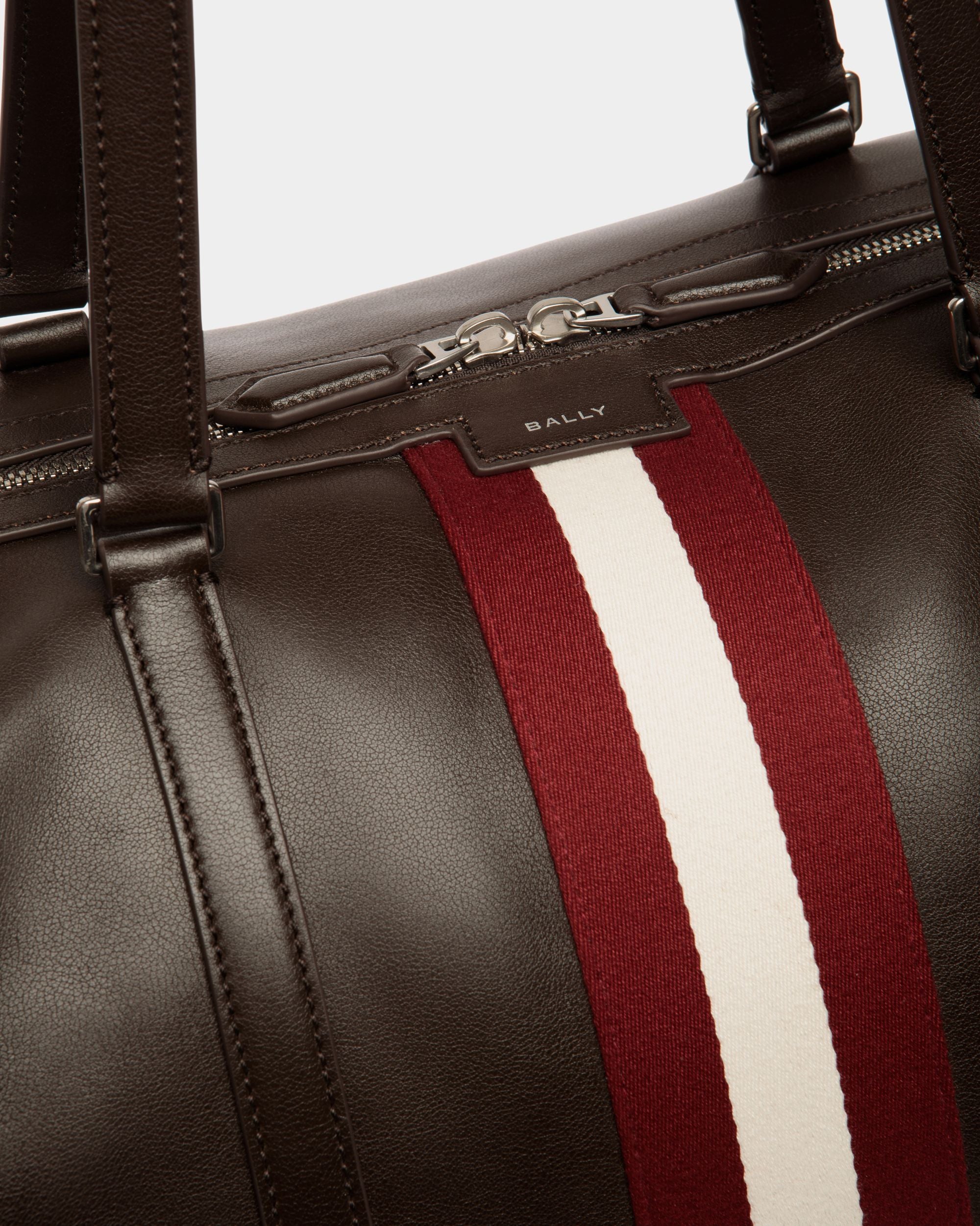 Borsa Weekender Code In Pelle Color Ebano - Uomo - Bally - 05