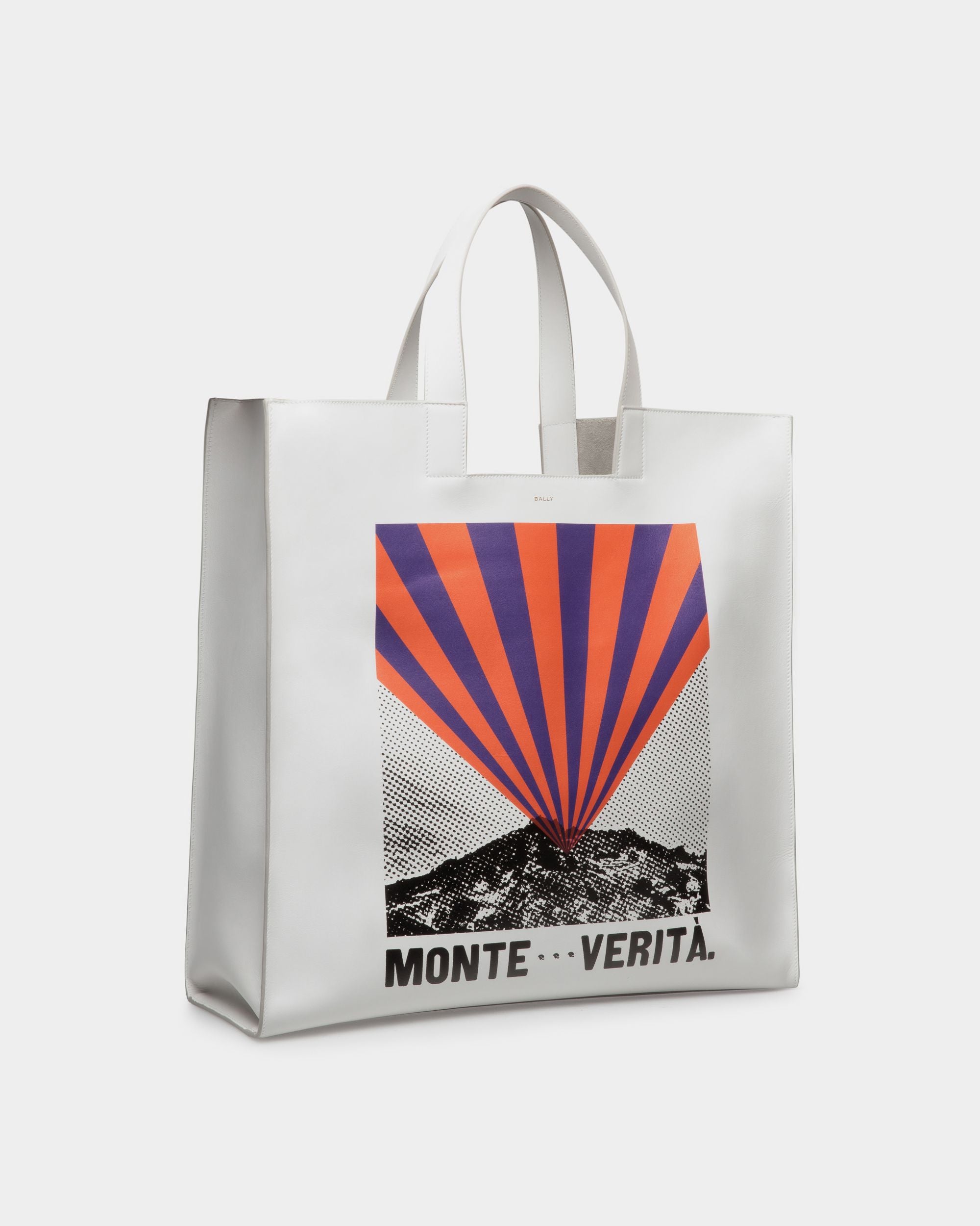 Tote Bag Easy Bally In Pelle Con Stampa Monte Verità - Uomo - Bally - 03