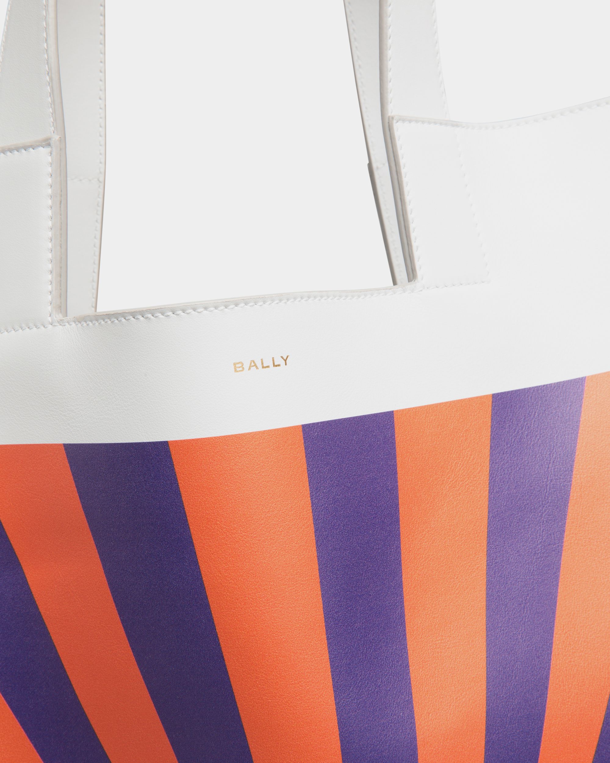 Tote Bag Easy Bally In Pelle Con Stampa Monte Verità - Uomo - Bally - 04