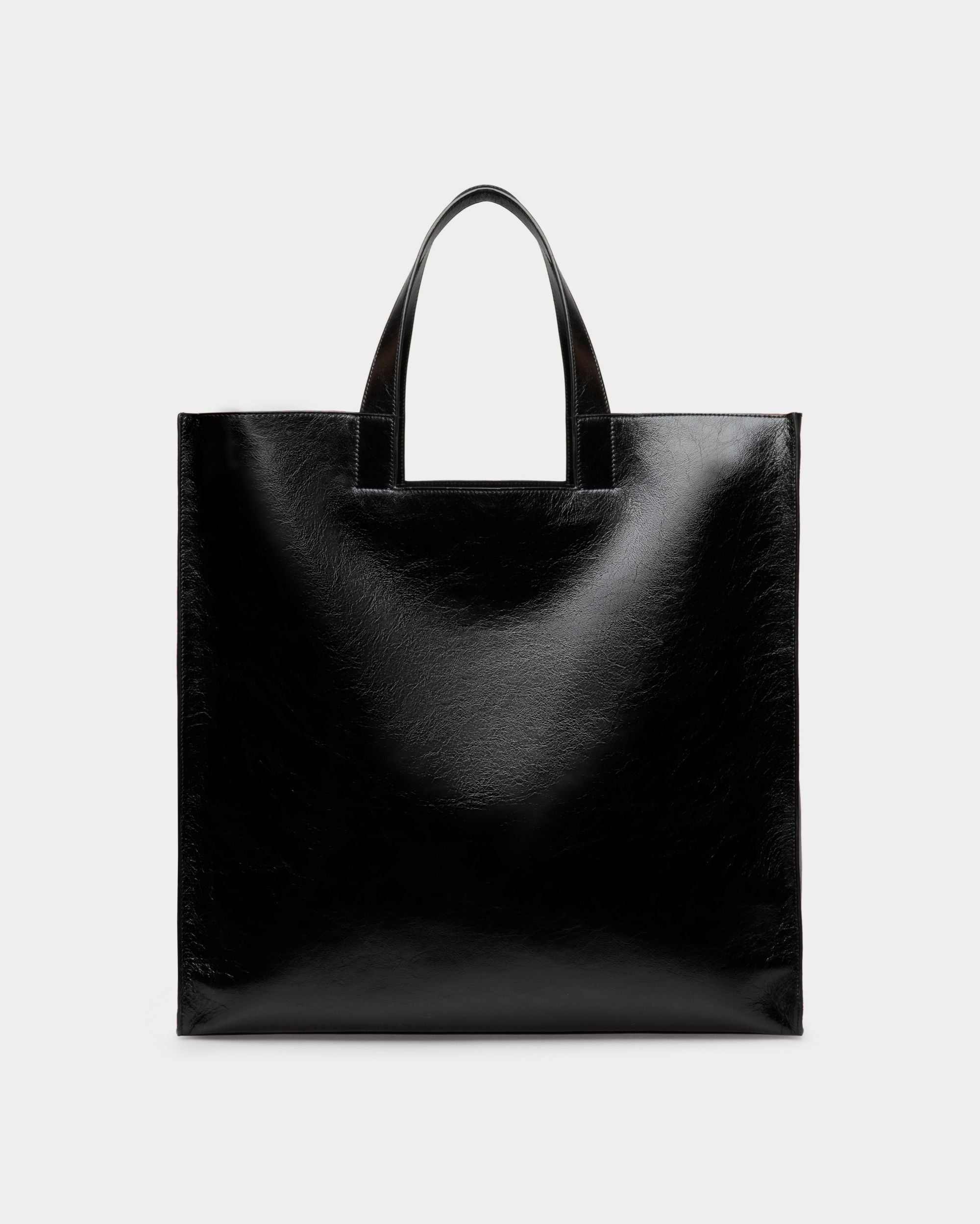Tote Bag Easy Bally In Pelle Nera - Uomo - Bally - 03