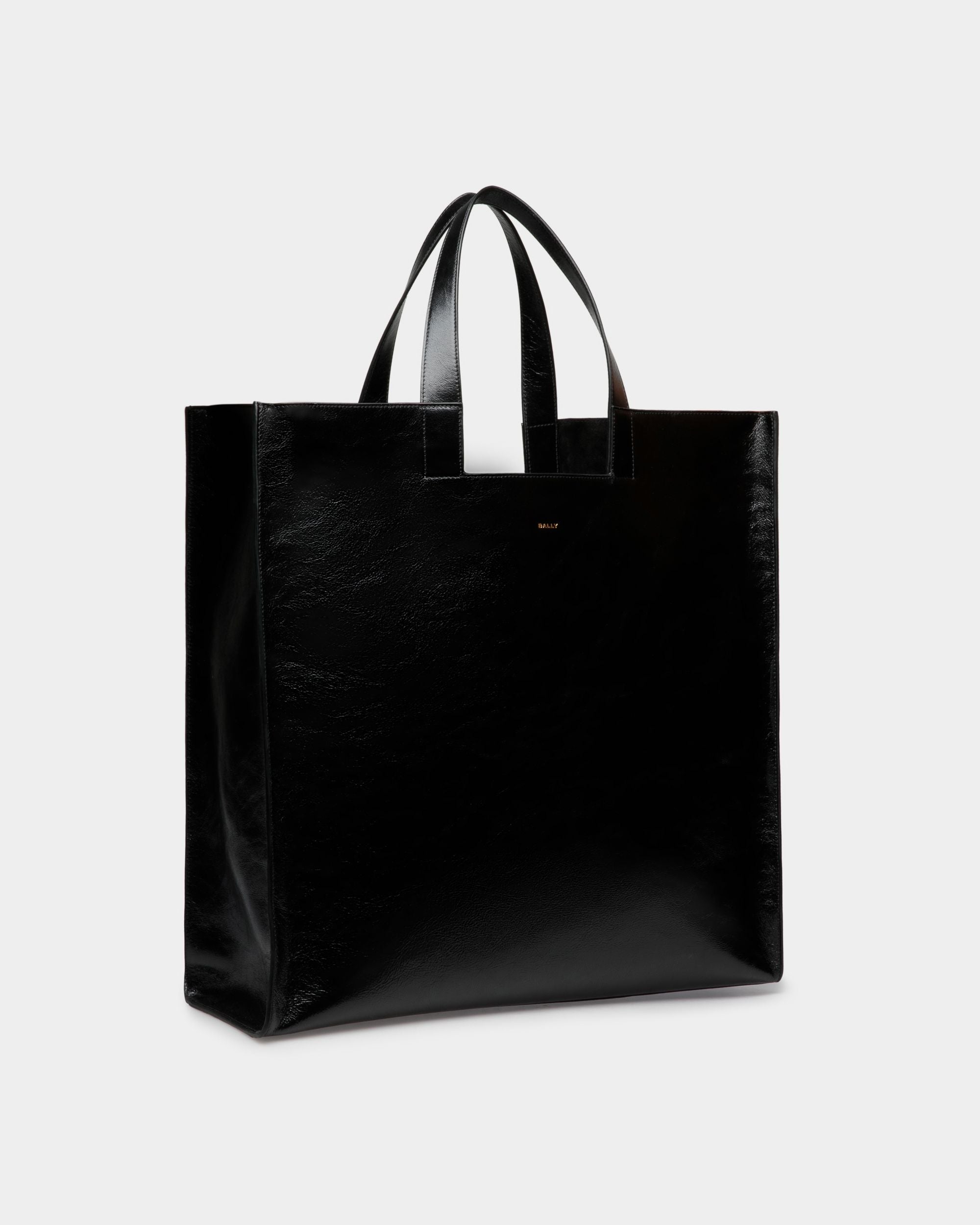 Tote Bag Easy Bally In Pelle Nera - Uomo - Bally - 04