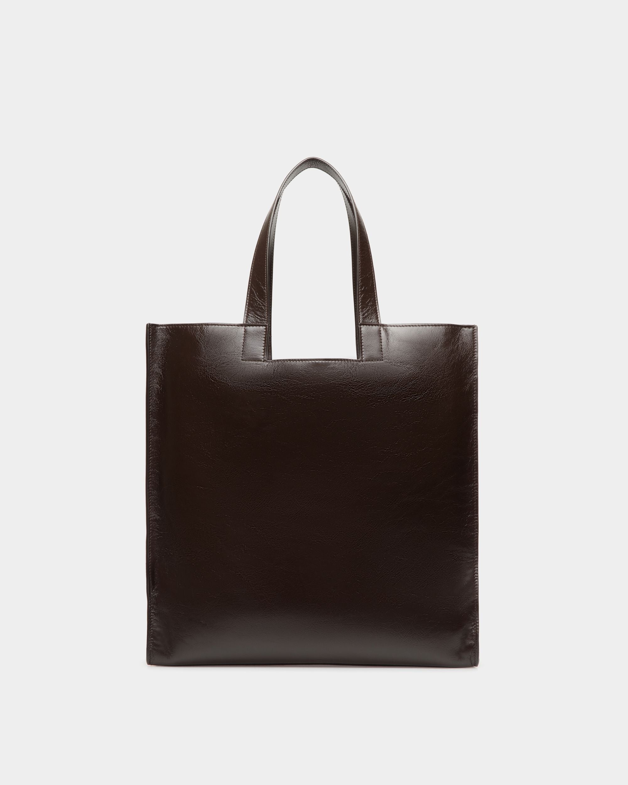 Tote Bag Easy Bally In Pelle Color Ebano - Uomo - Bally - 02