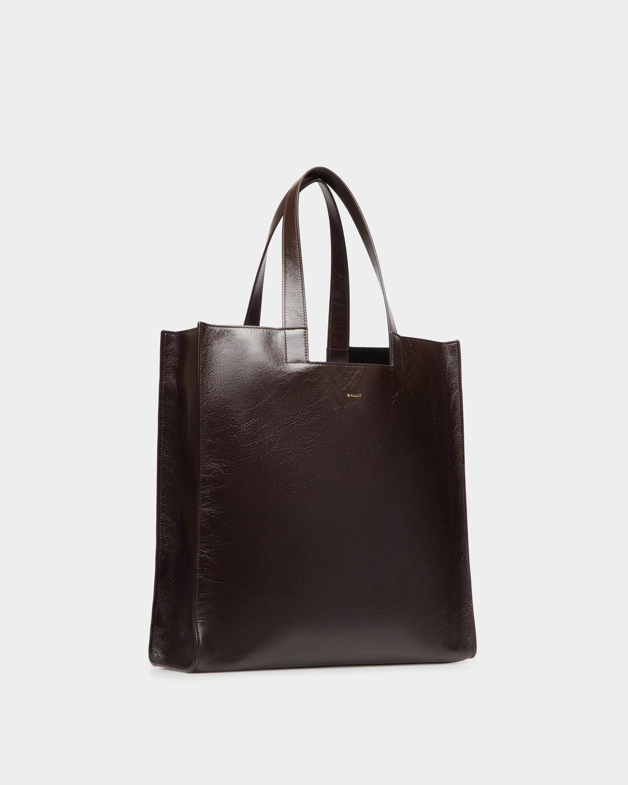 Tote Bag Easy Bally In Pelle Color Ebano - Uomo - Bally - 03