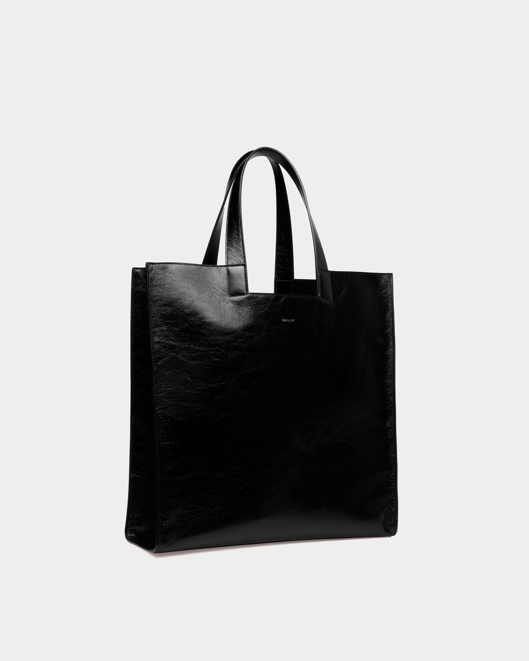 Tote Bag Easy Bally In Pelle Nera - Uomo - Bally - 03