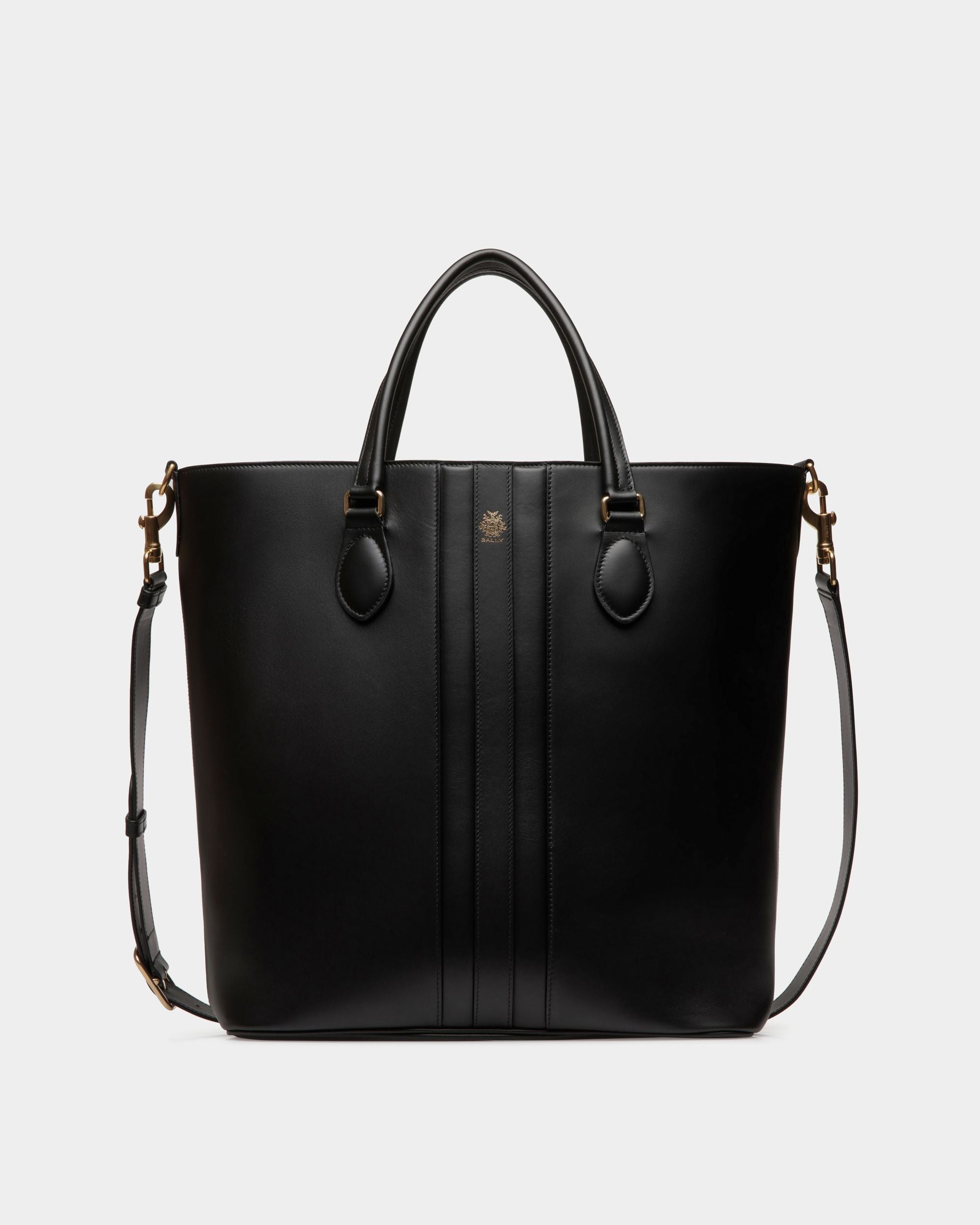 Beckett Tote In Black Leather - Uomo - Bally - 01