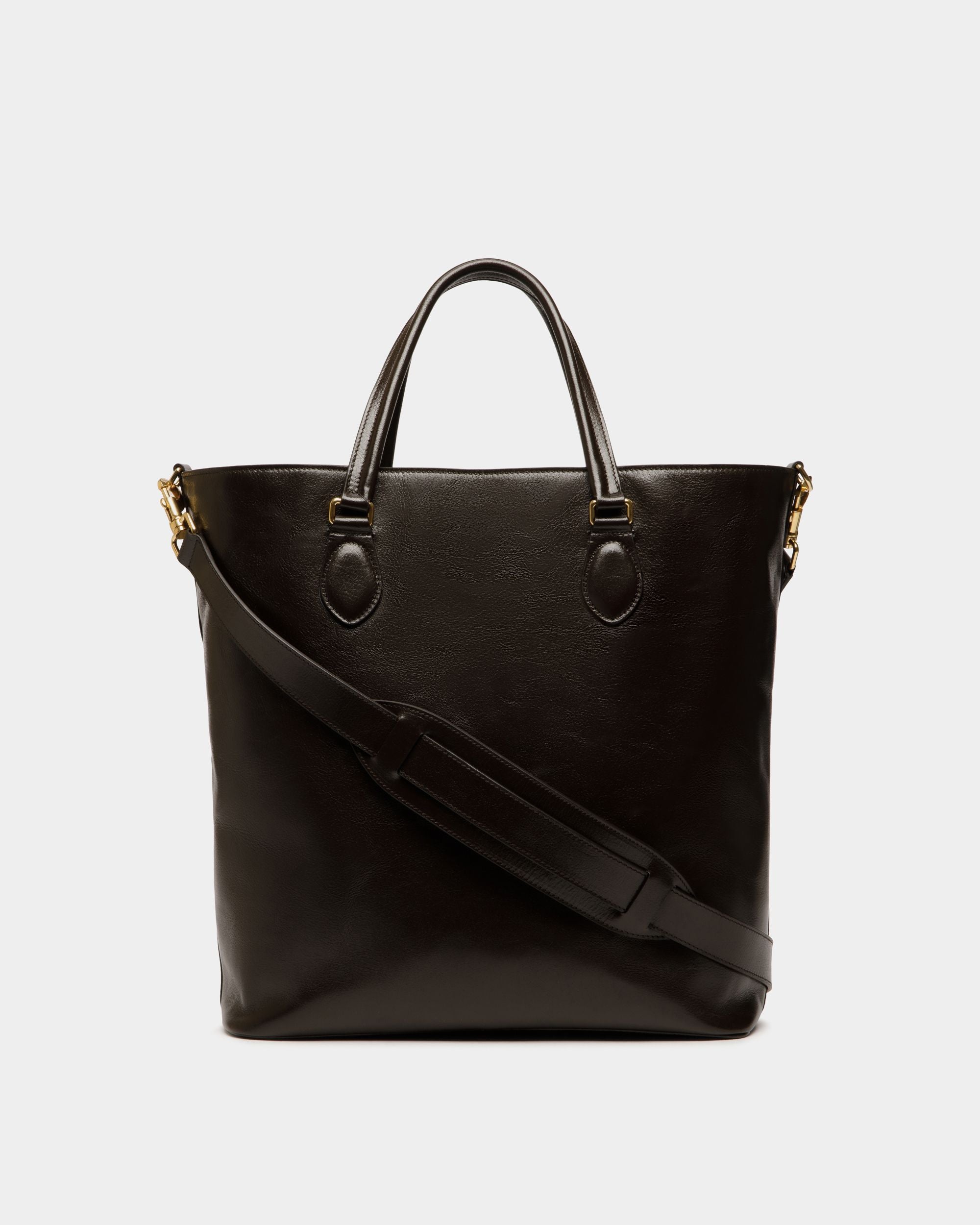 Tote Bag Beckett In Pelle Color Ebano - Uomo - Bally - 03