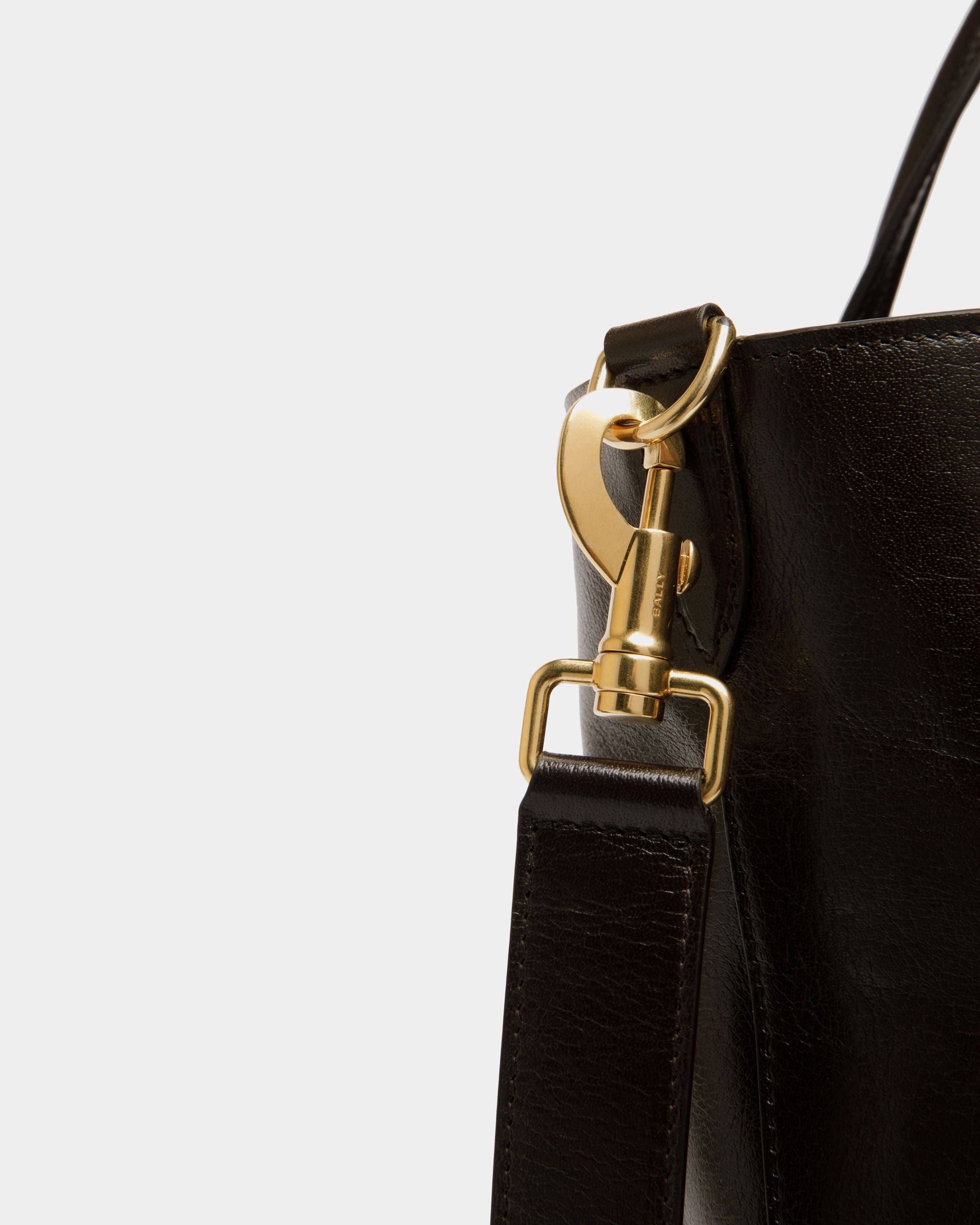 Tote Bag Beckett In Pelle Color Ebano - Uomo - Bally - 05